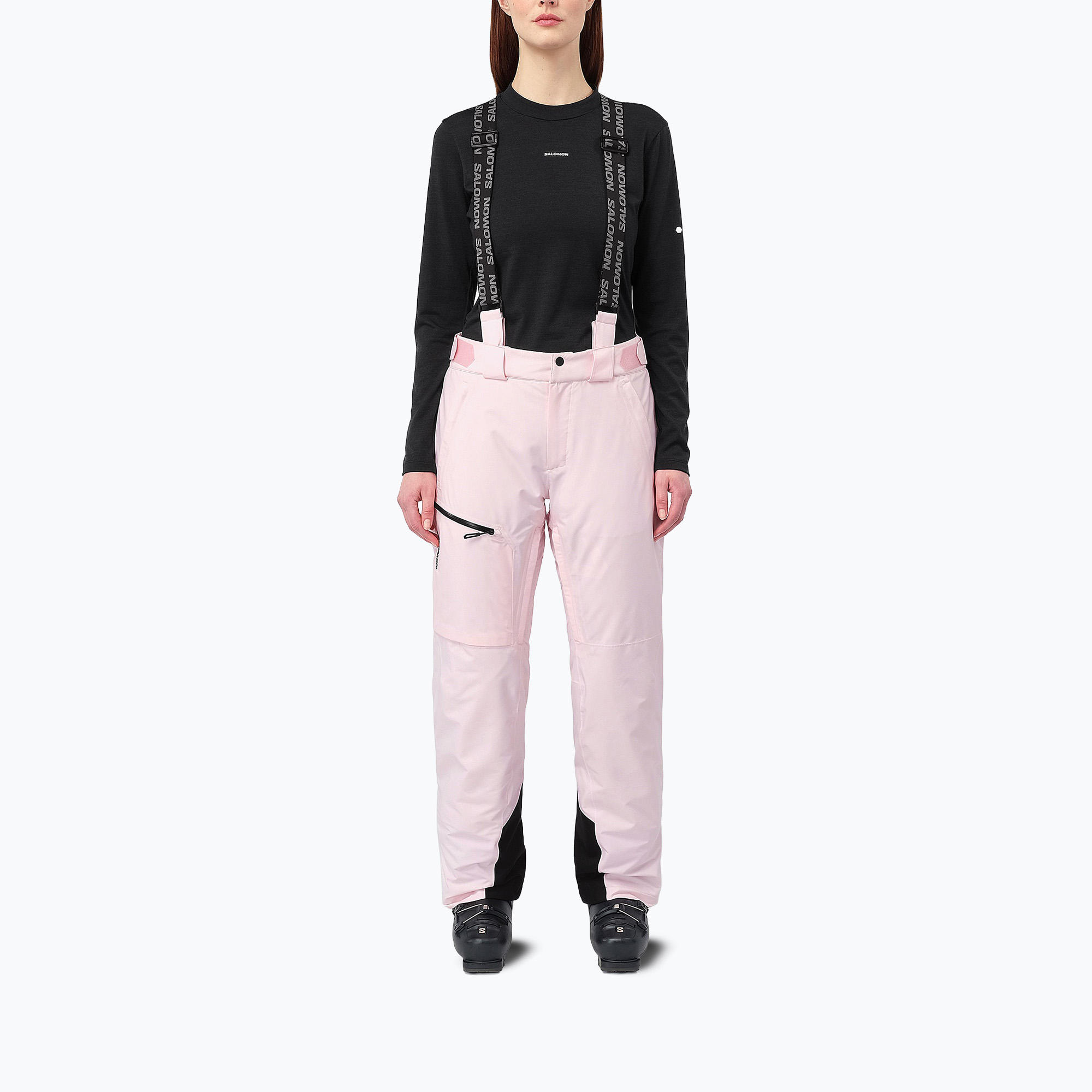 Дамски скиорски панталони Salomon Brilliant icy pink