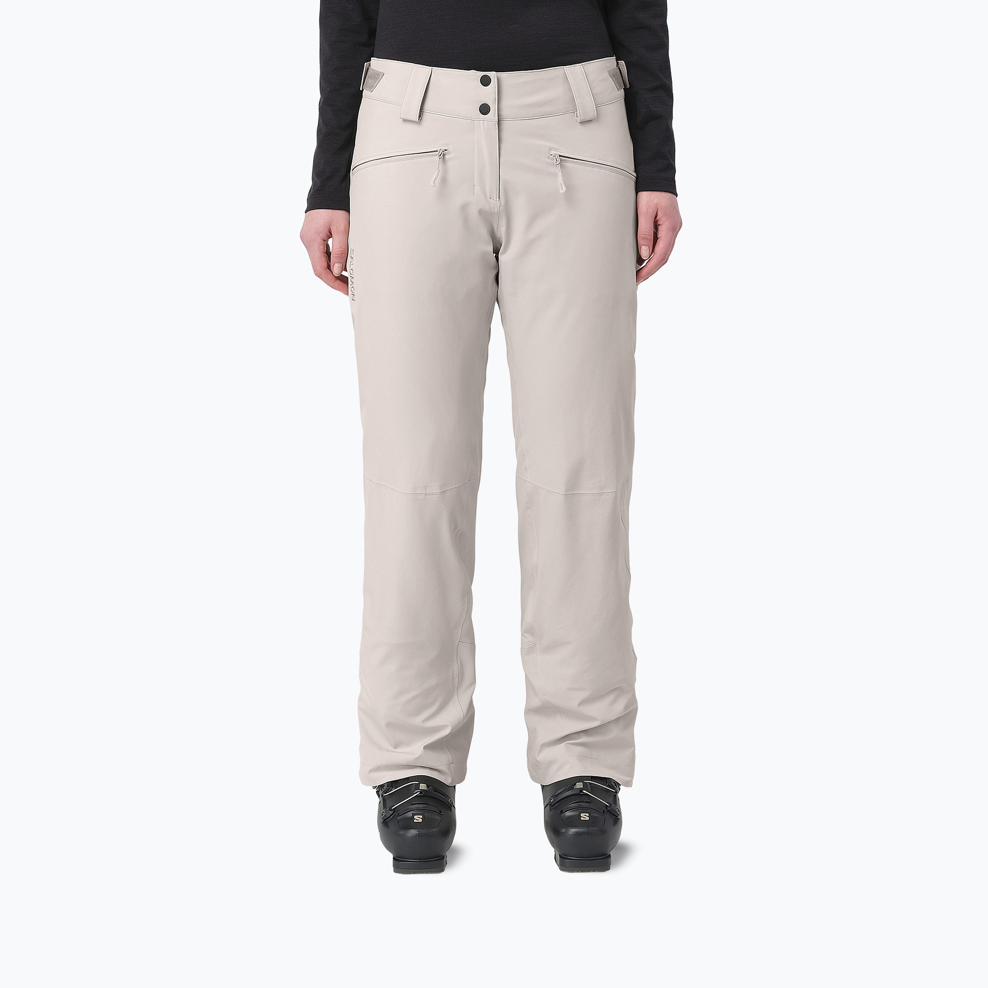 Дамски скиорски панталони Salomon Edge silver cloud