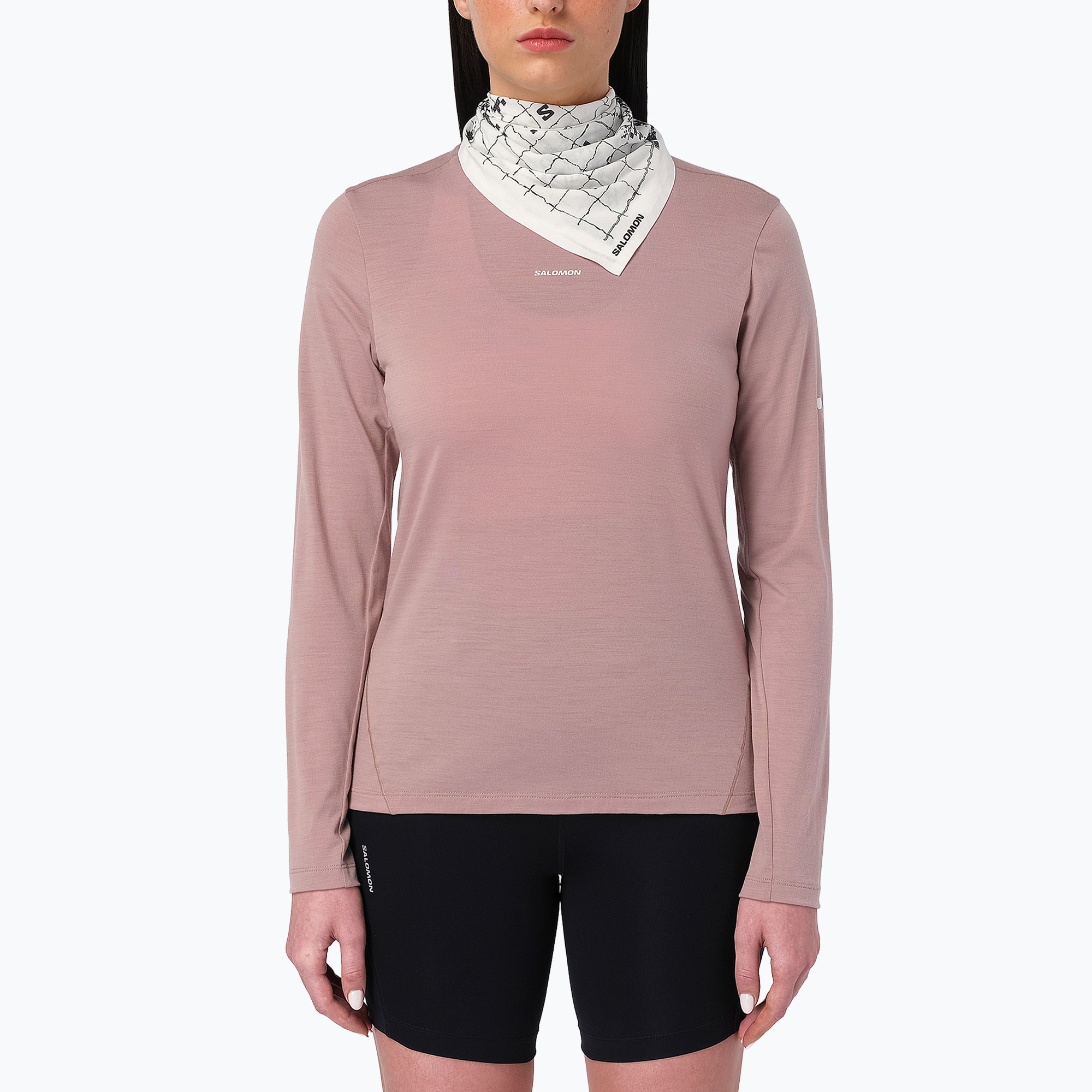 Дамска блуза за бягане с дълъг ръкав Salomon Sense Merino Tee LS antler