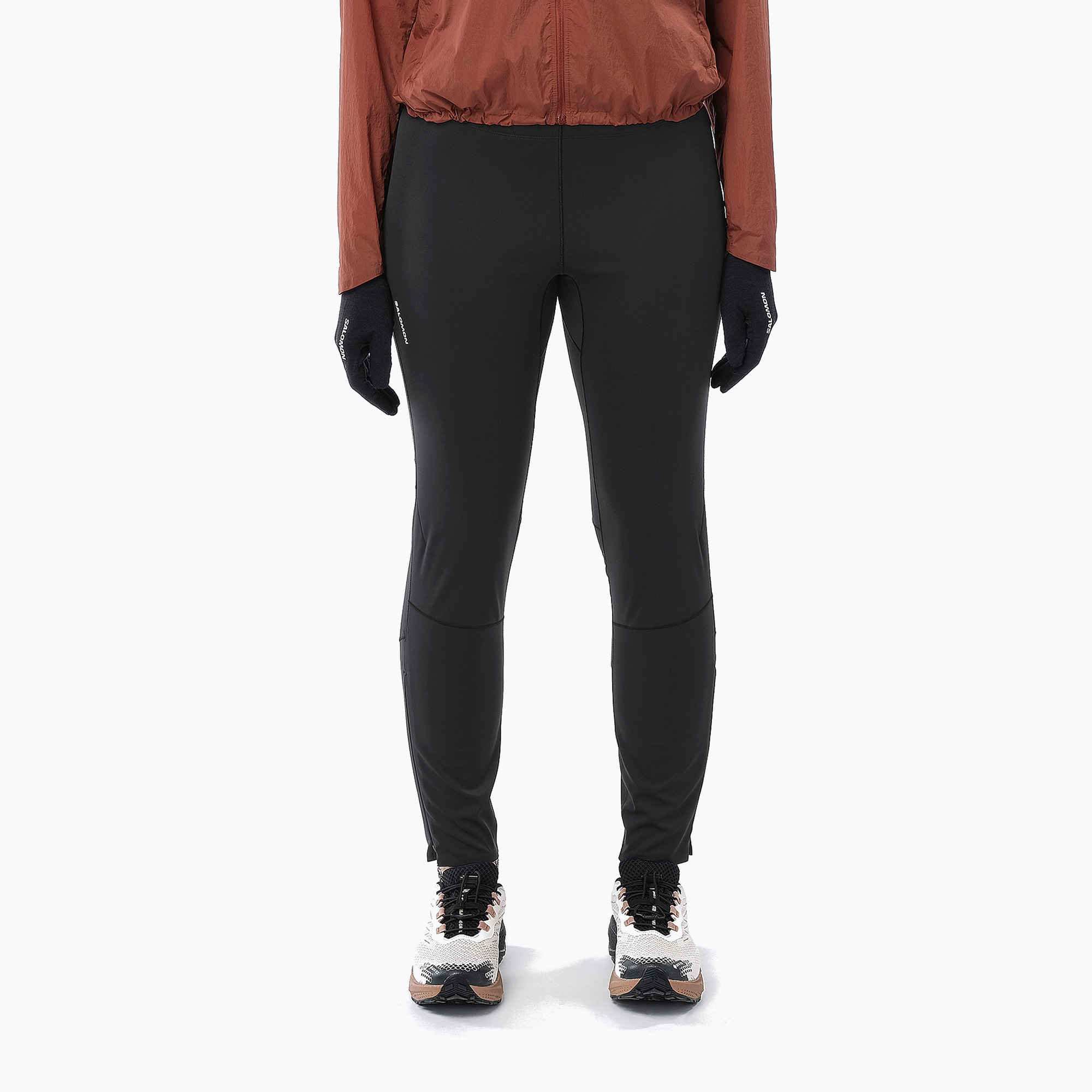 Дамски клин за бягане Salomon Sense Softshell Tights deep black