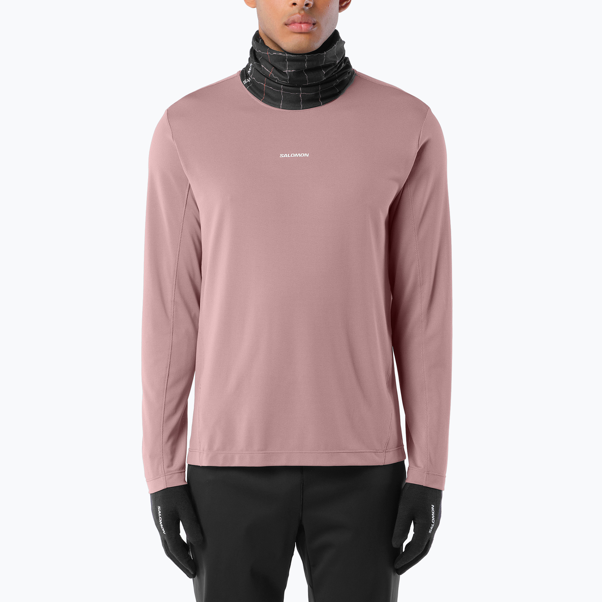 Longsleeve do biegania męski Salomon Shakeout Core LS Tee antler