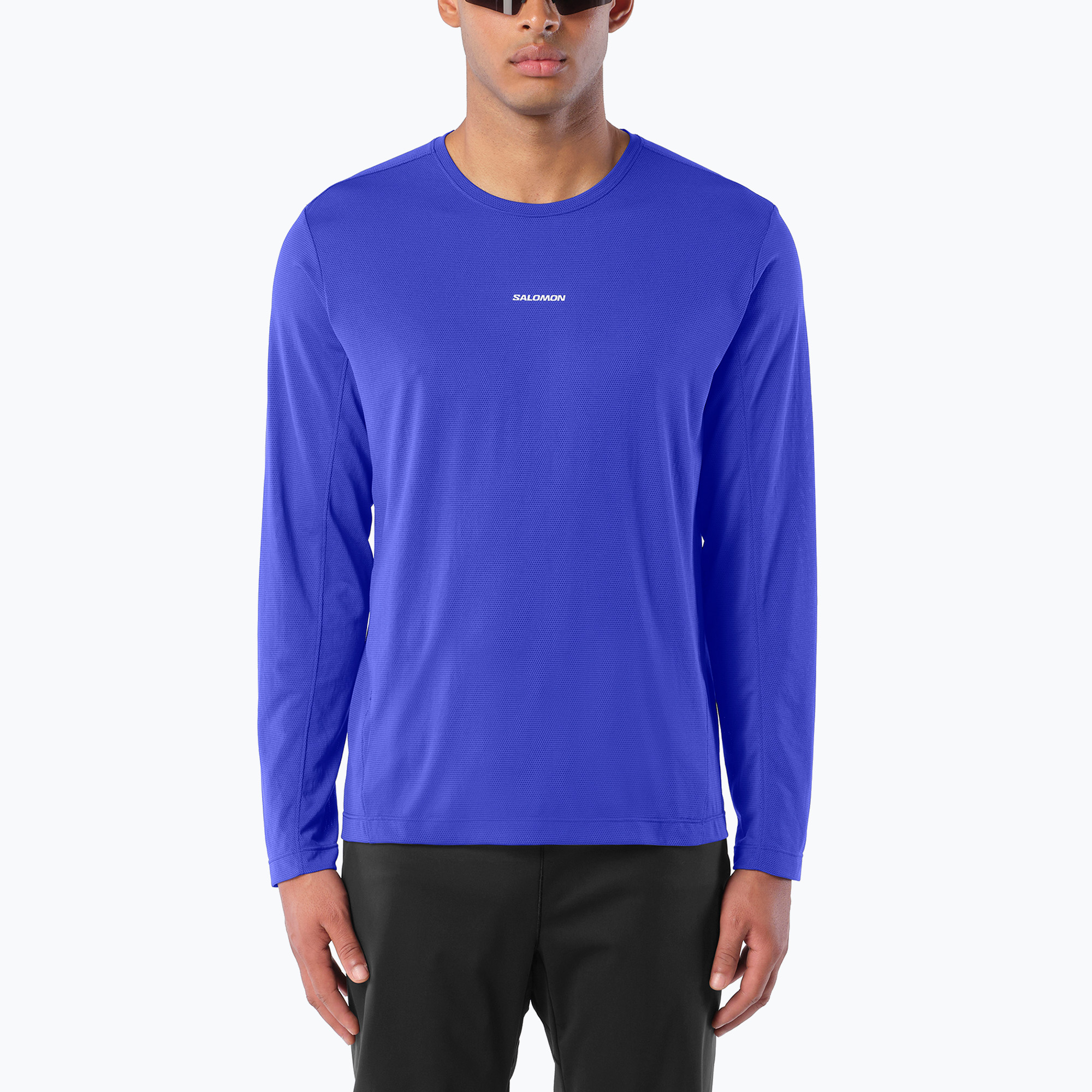 Longsleeve de alergare pentru bărbați Salomon Shakeout Core LS Tee clematis blue