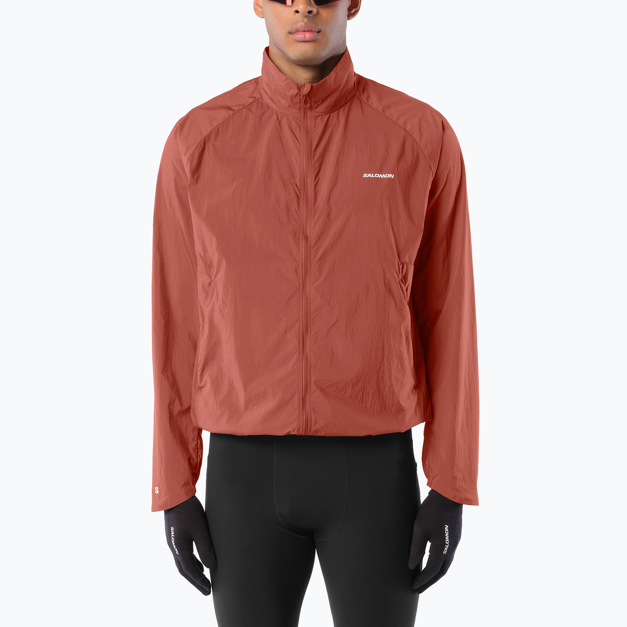 Мъжко яке за бягане Salomon Shakeout Fly burnt umber