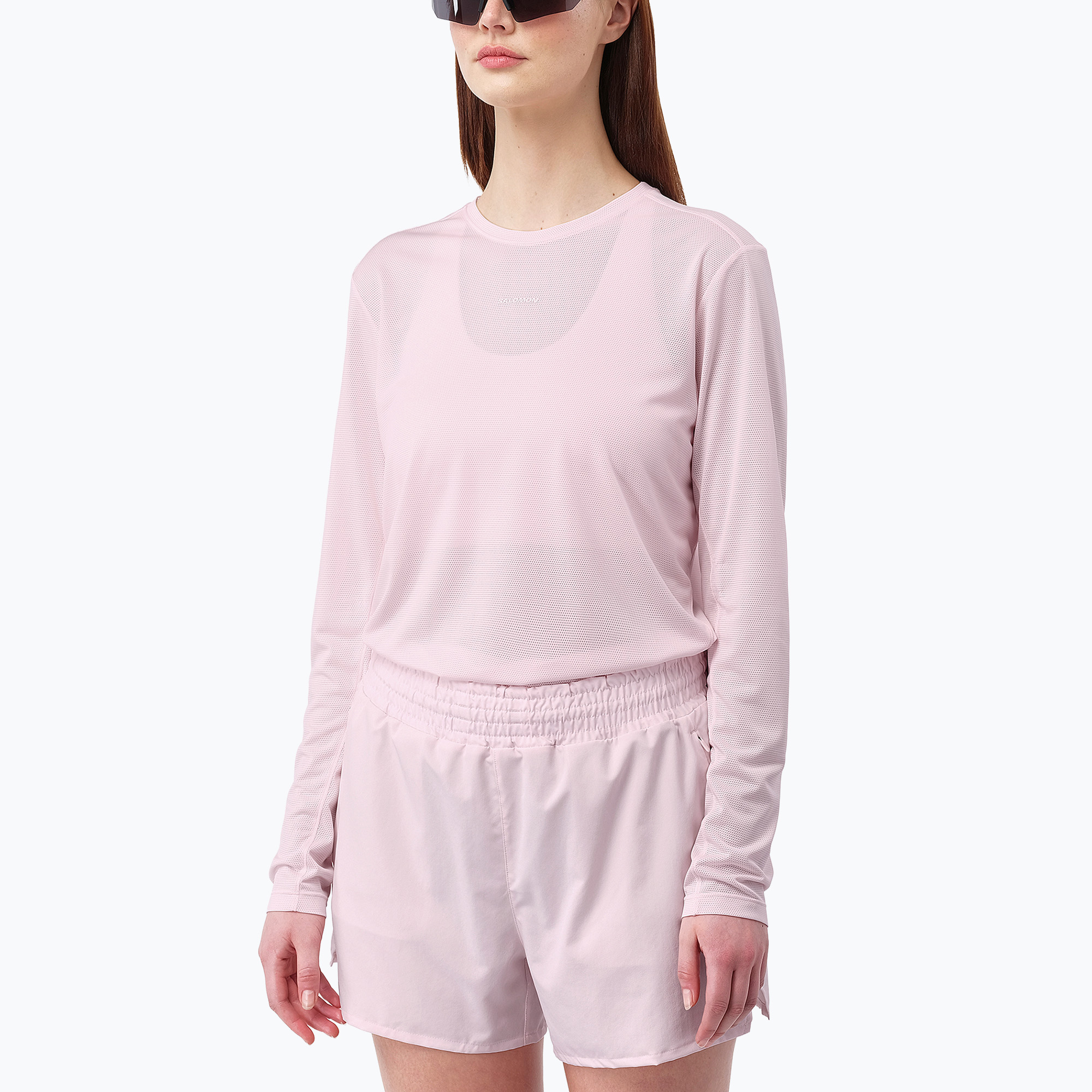 Дамска блуза за бягане с дълъг ръкав Salomon Shakeout Core LS Tee icy pink