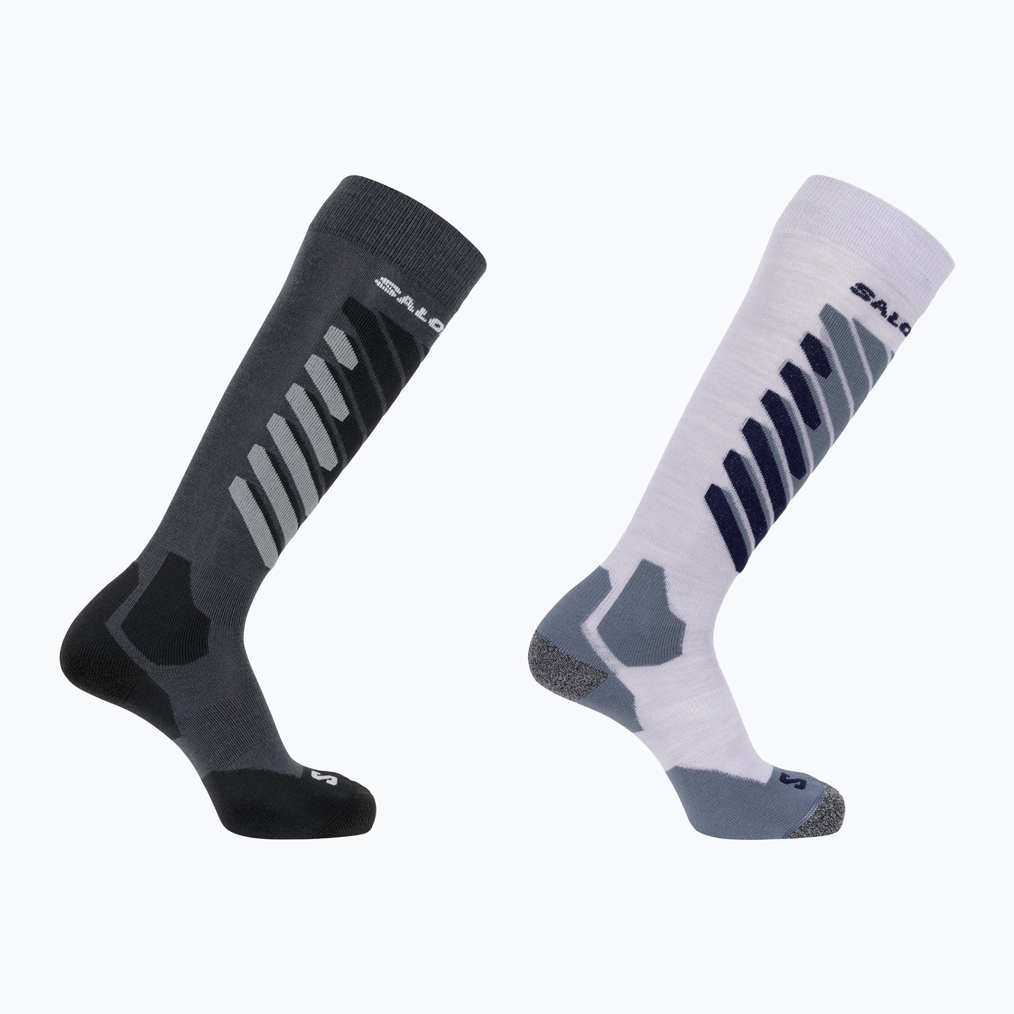 Скиорски чорапи Salomon S/Access 2-Pack anthracite/sweet lavender