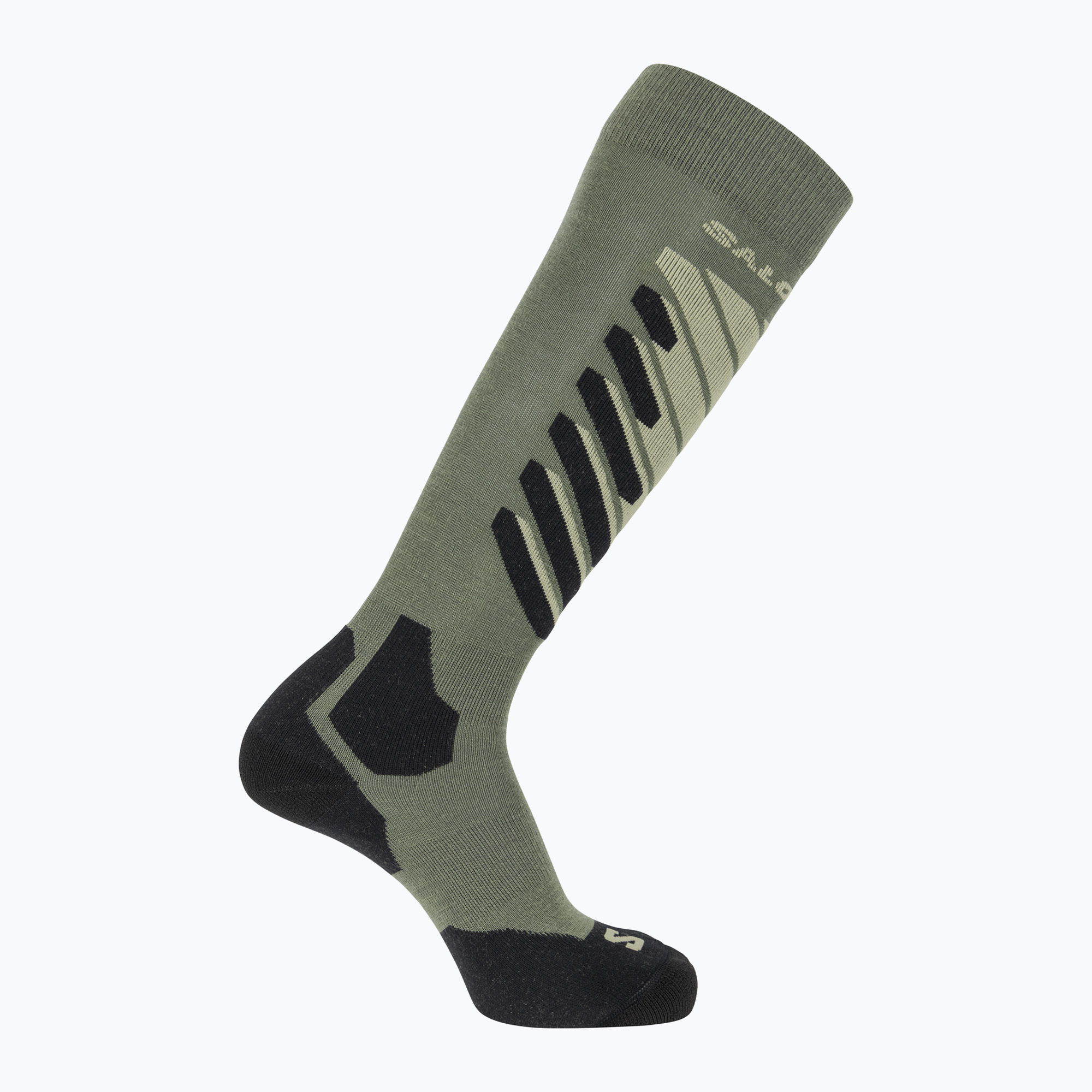 Скиорски чорапи Salomon S/Access deep lichen green/lime cream/black