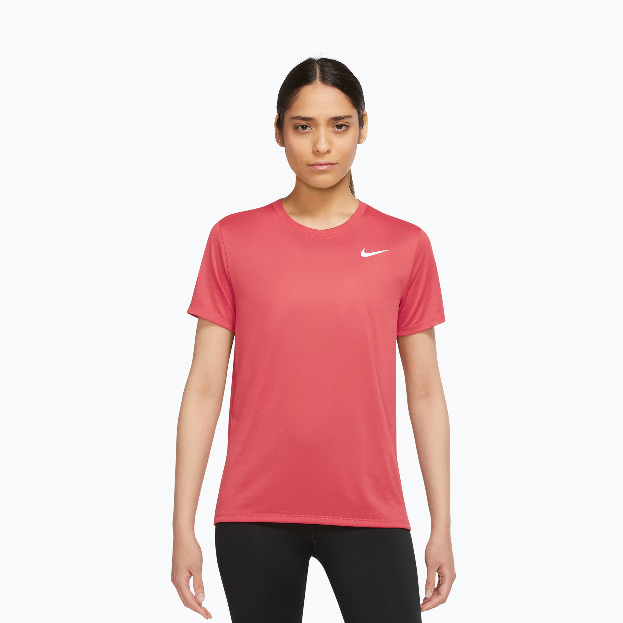 Koszulka treningowa damska Nike Dri-Fit sea coral/hite 