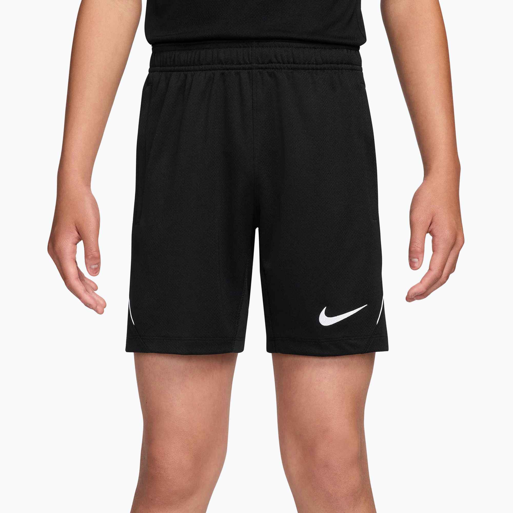 Spodenki piłkarskie dziecięce Nike Strike Dri-Fit black/white/white/white 