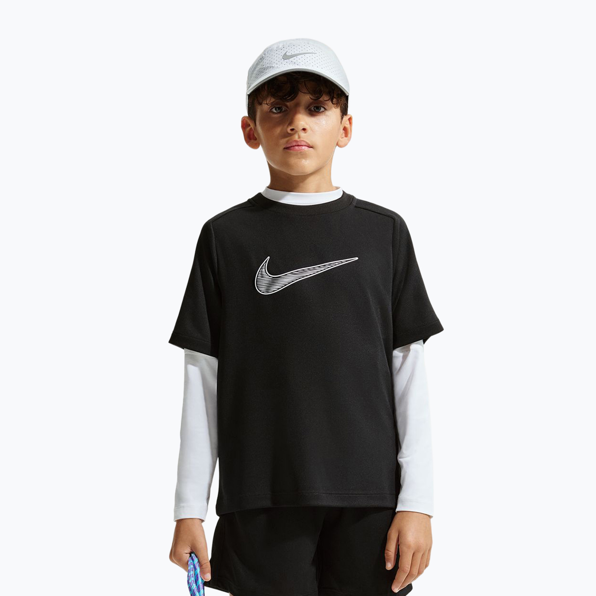 Детска тениска Nike Multi Dri-Fit black/white