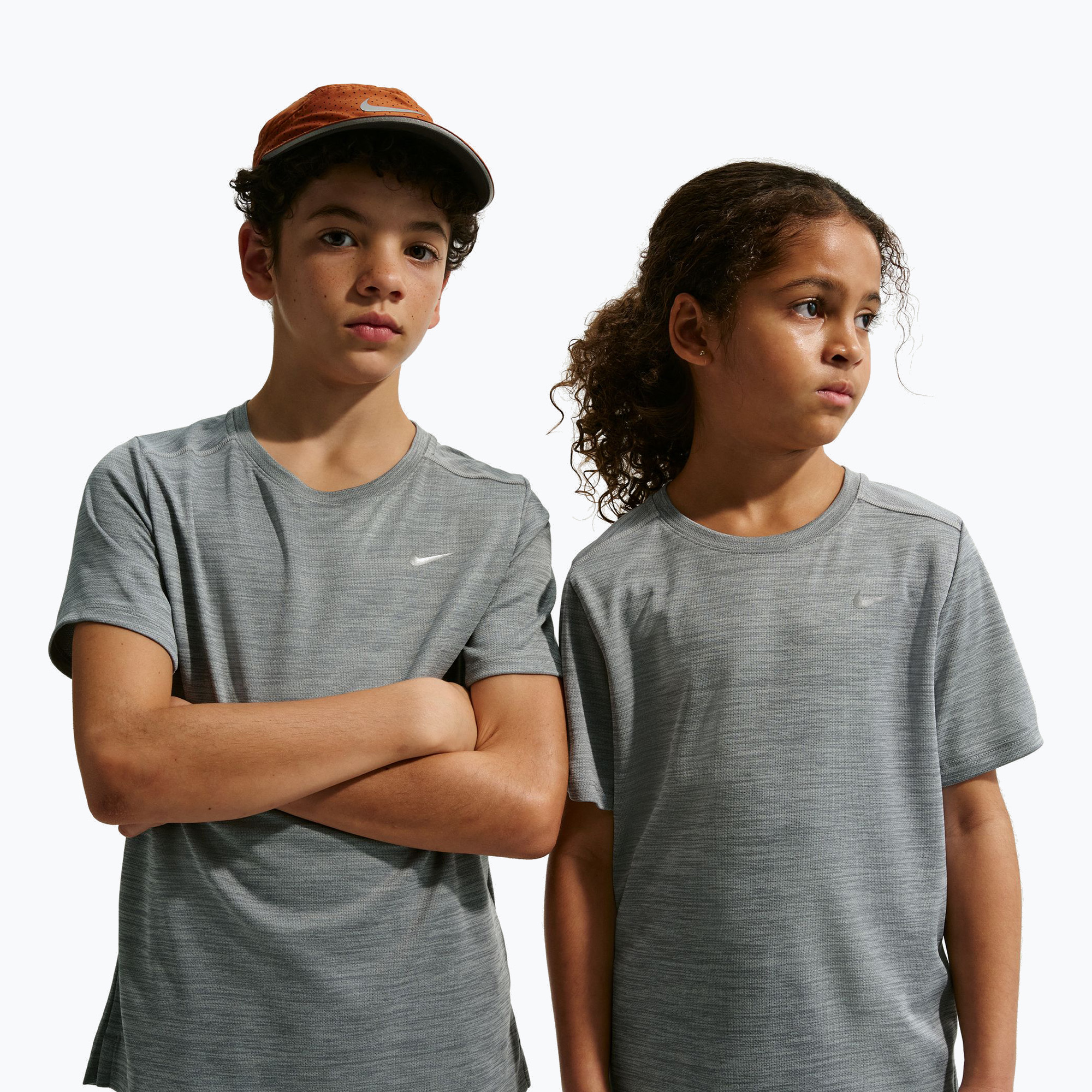 Detské tričko Nike Miler smoke grey/heather