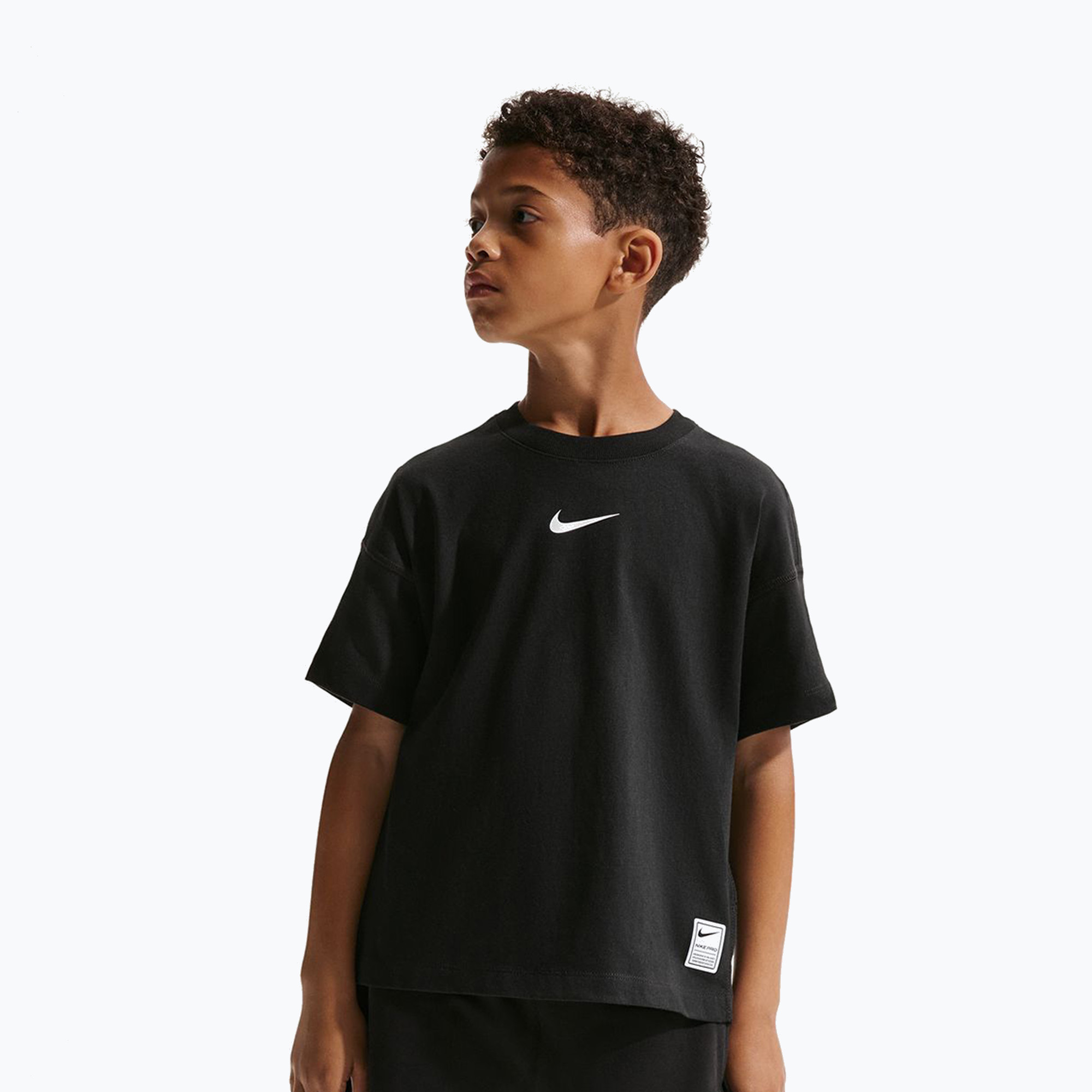 Детска тениска Nike Pro Dri-Fit black/white