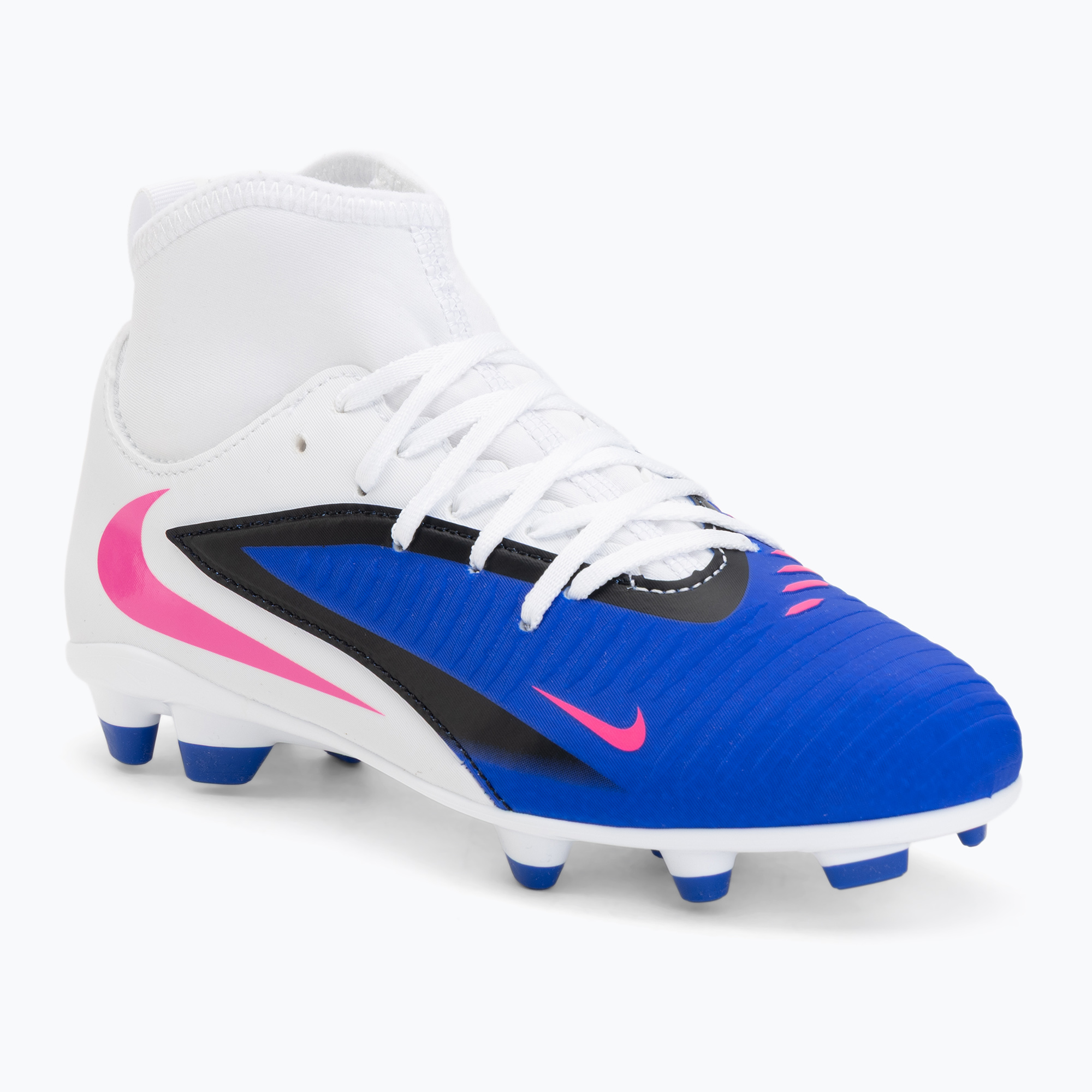 Buty piłkarskie dziecięce Nike Phantom 6 High Club FG/MG racer blue/white/pink blast 