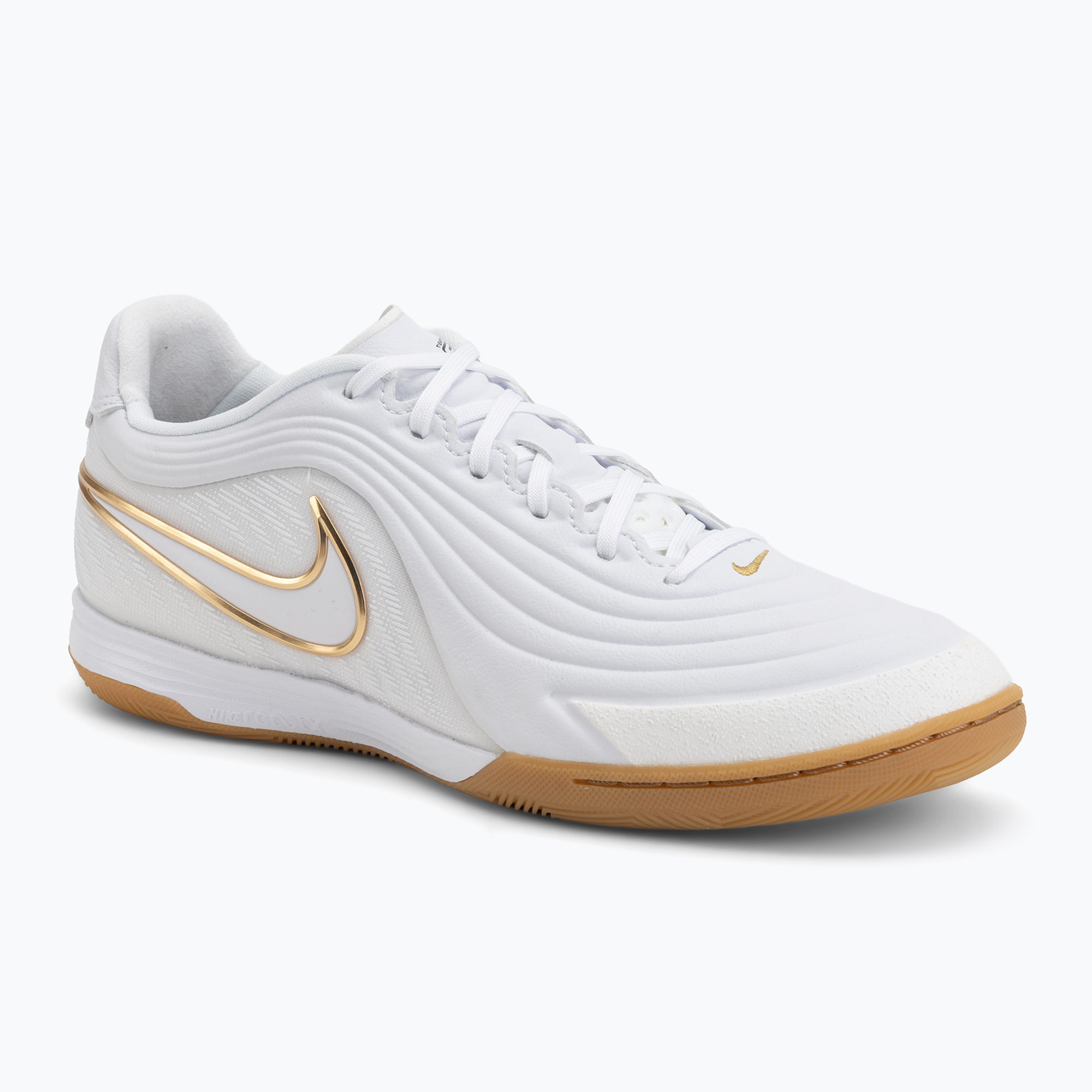 Buty piłkarskie męskie Nike Tiempo Reactgato IC white/metallic gold 