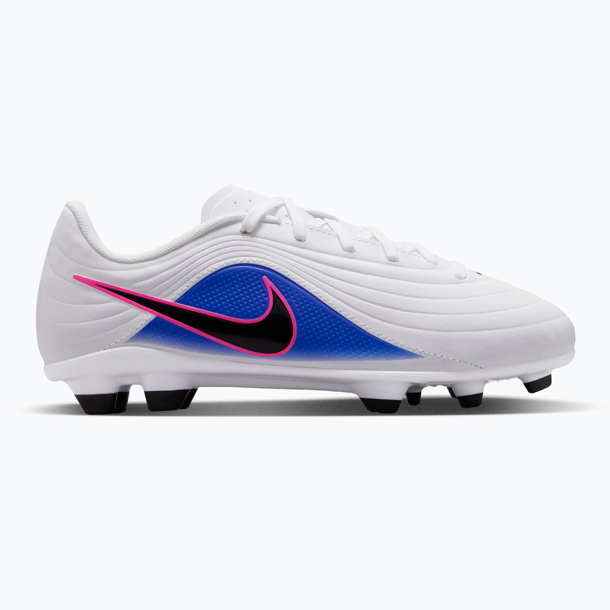 Buty piłkarskie dziecięce Nike Tiempo Maestro Club Jr FG/MG white/racer blue/pink blast/black 