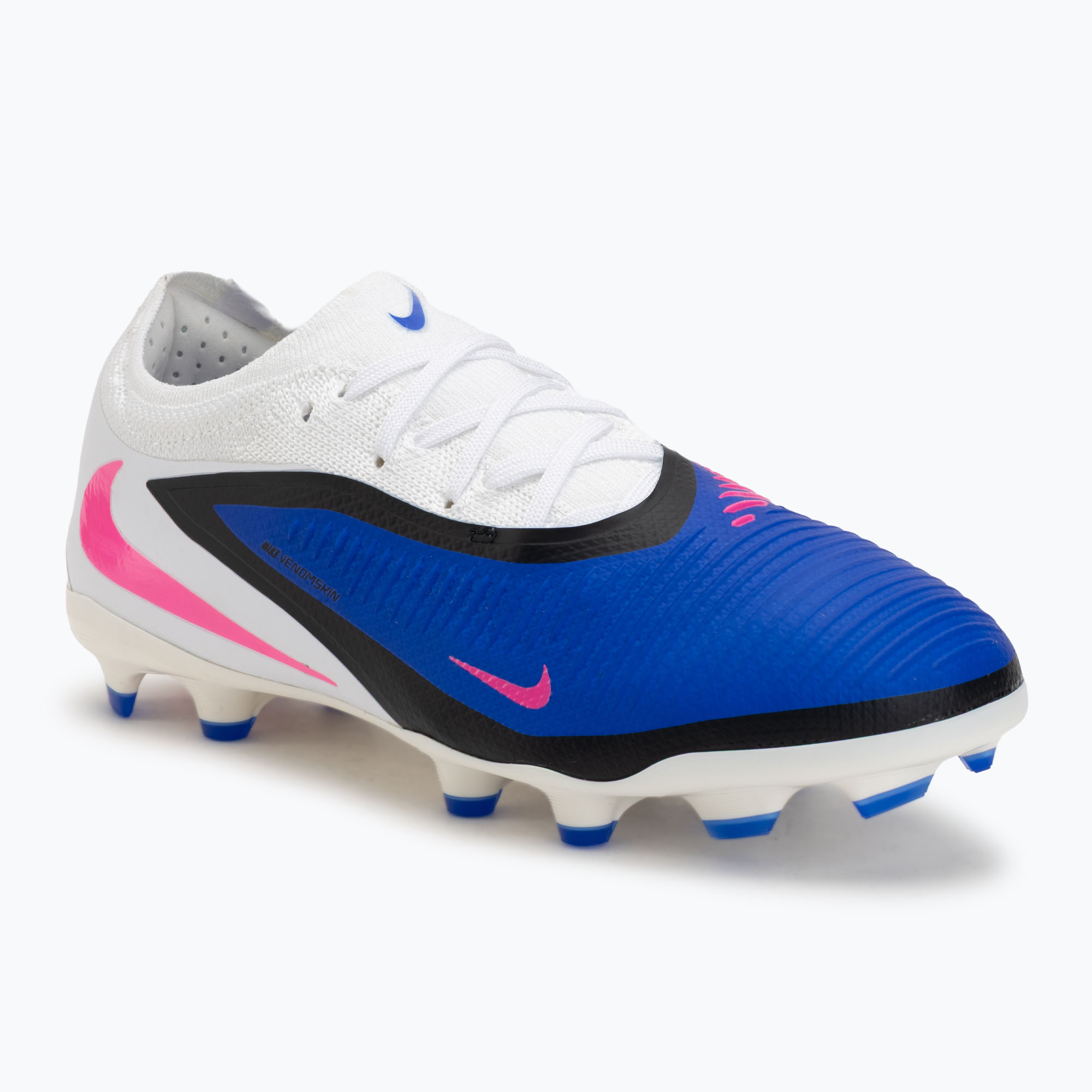 Buty piłkarskie dziecięce Nike Phantom 6 Low Pro FG/MG racer blue/white/pink blast 