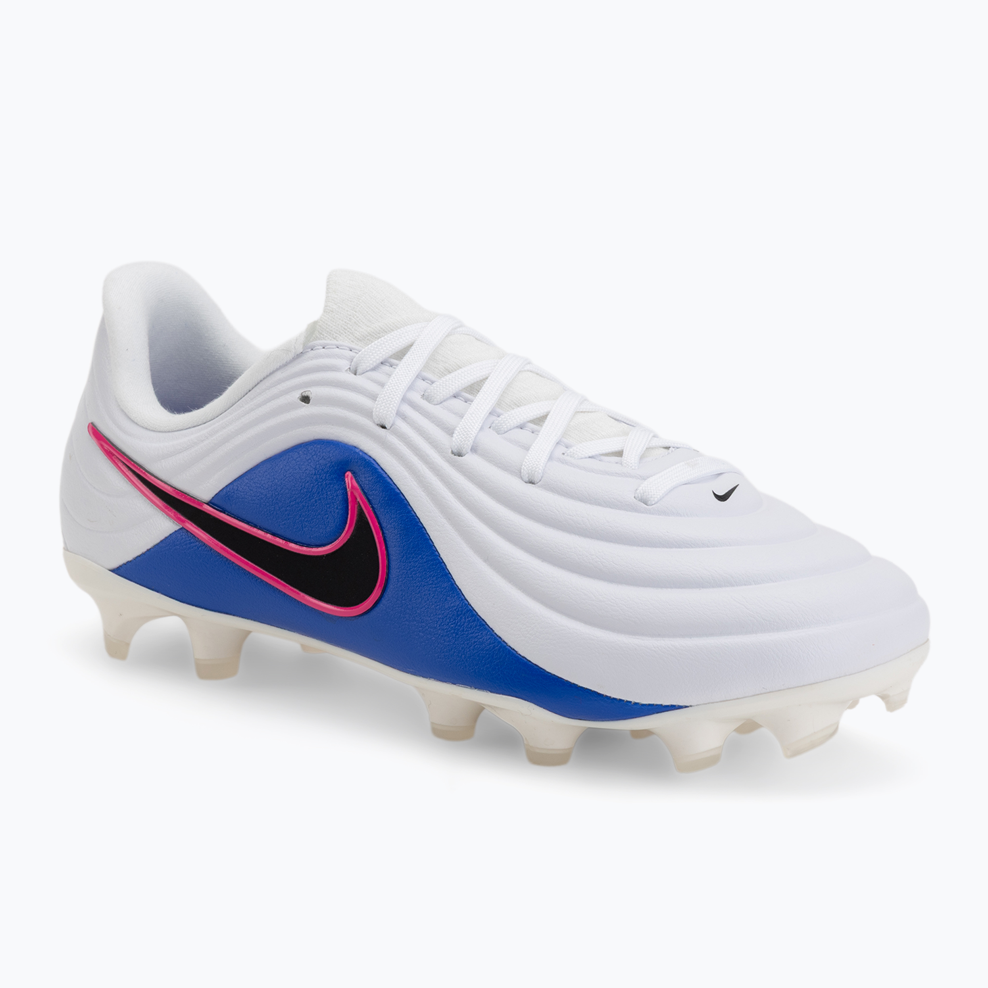 Buty piłkarskie dziecięce Nike Tiempo Maestro Academy Jr FG/MG white/racer blue/pink blast/black 
