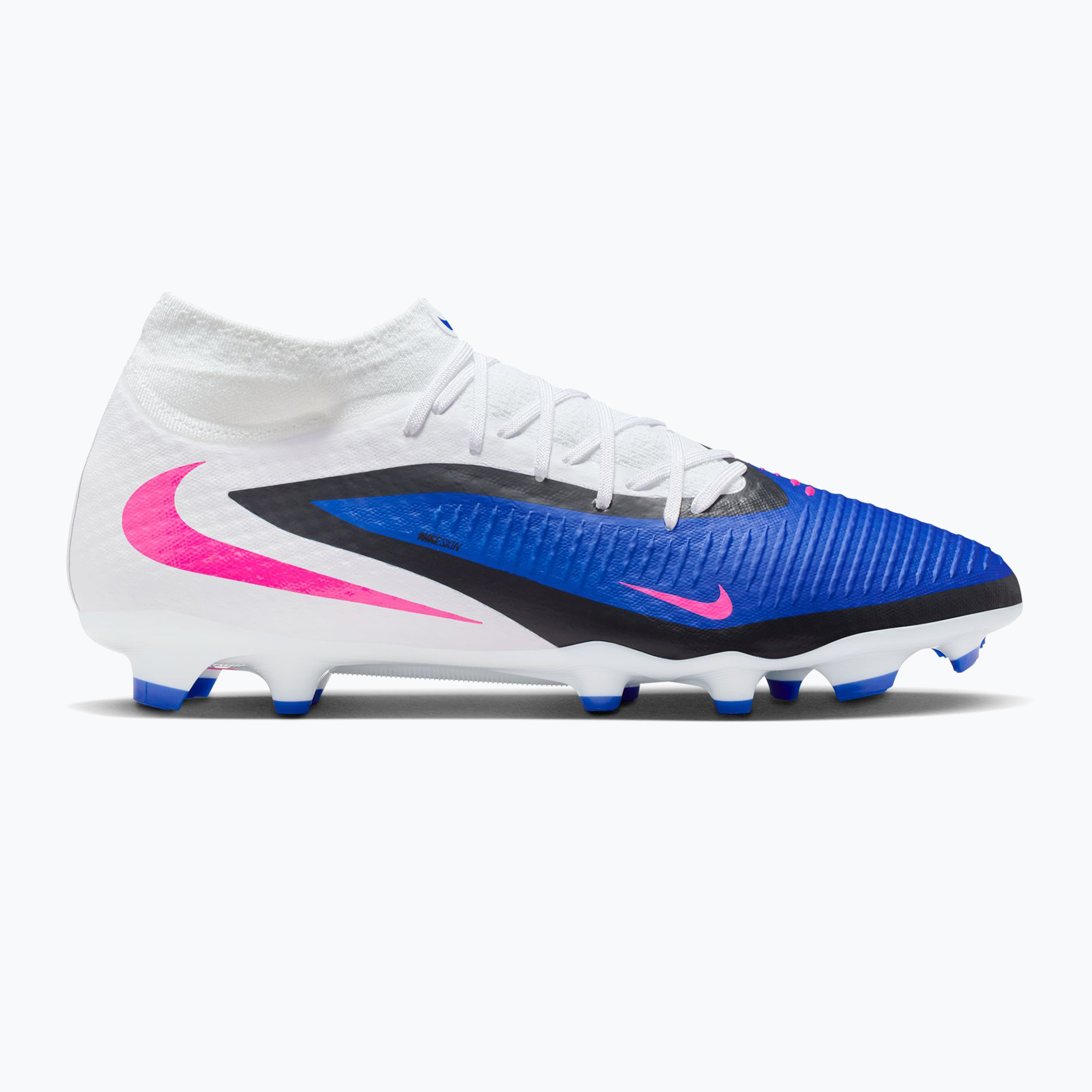 Мъжки футболни обувки Nike Phantom 6 High Academy FG/MG racer blue/white/pink blast