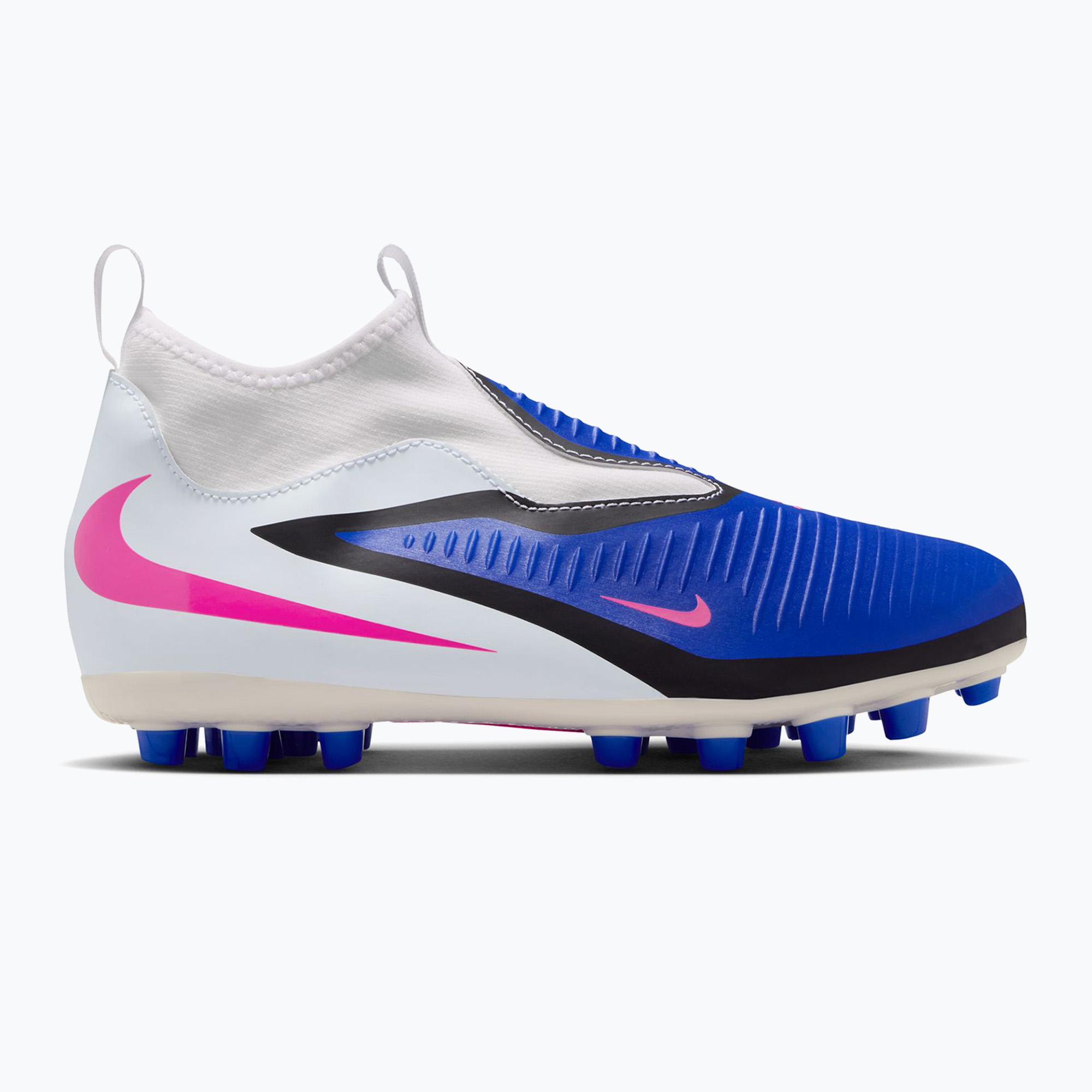 Детски футболни обувки Nike Jr. Phantom 6 High Academy FG/MG racer blue/white/pink blast