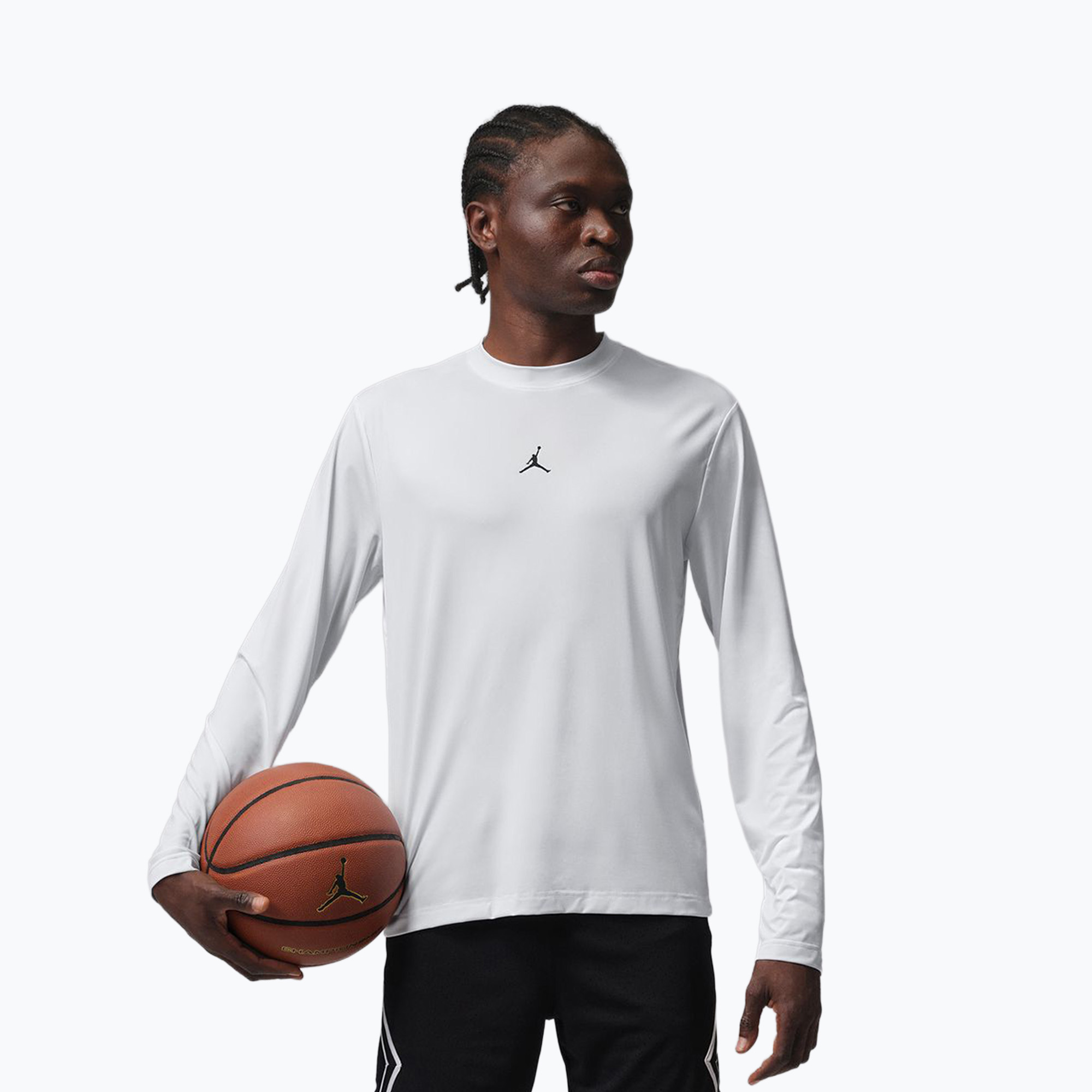Мъжка блуза с дълъг ръкав Nike Jordan Sport Essentials Dri-Fit white