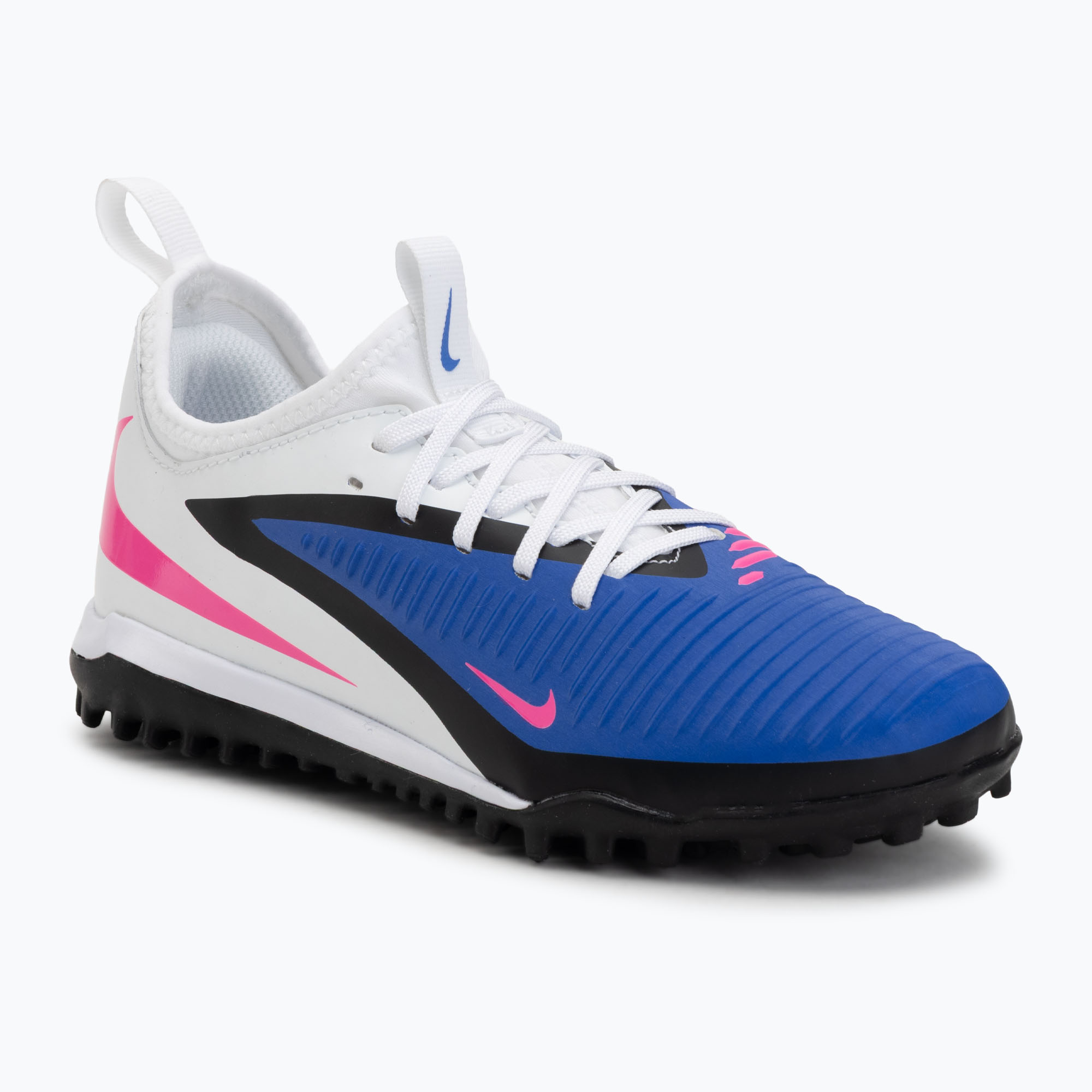 Buty piłkarskie dziecięce Nike Jr. Phantom 6 Low Academy TF racer blue/white/pink blast 