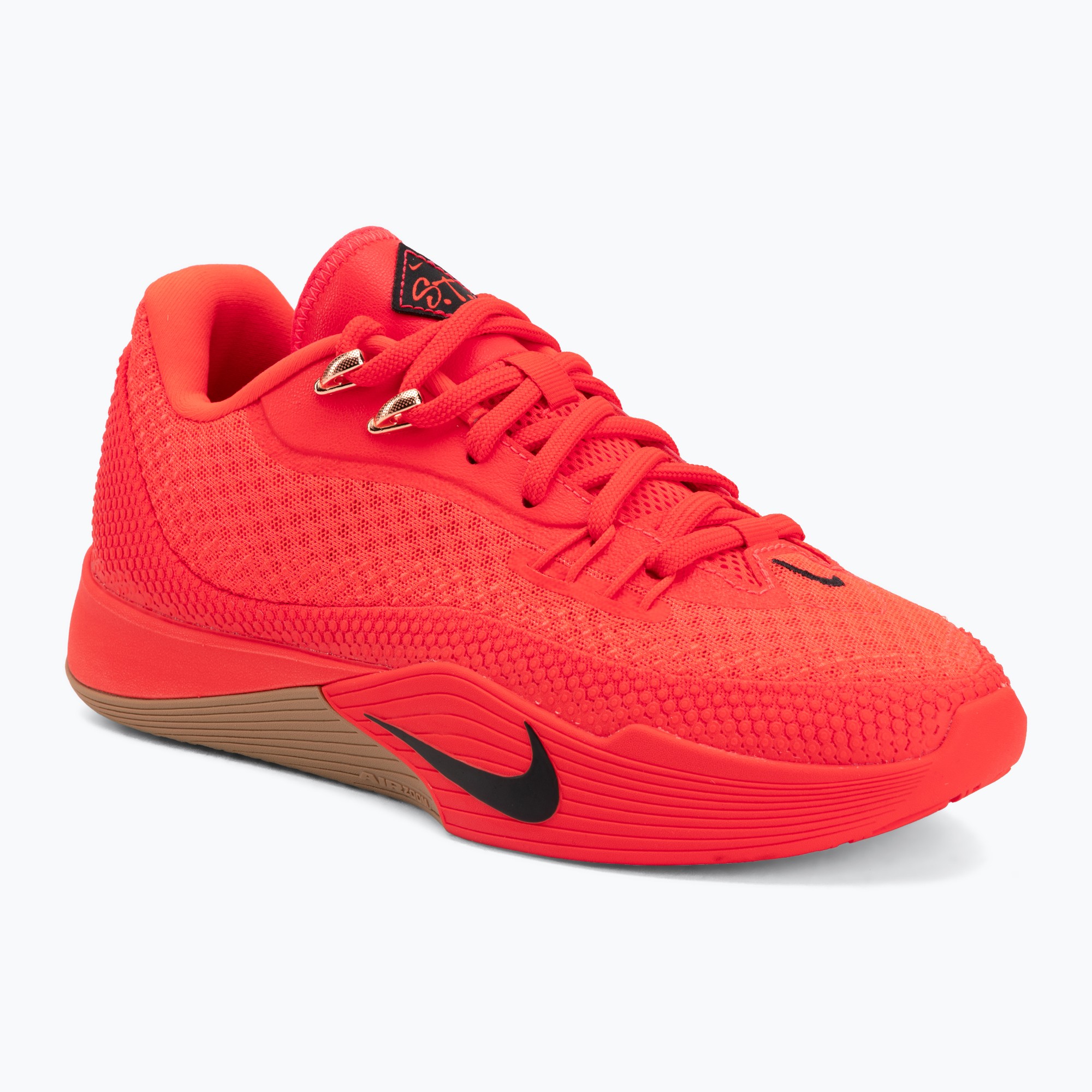 Buty do koszykówki męskie Nike Street Flare bright crimson/gum light brown/black 