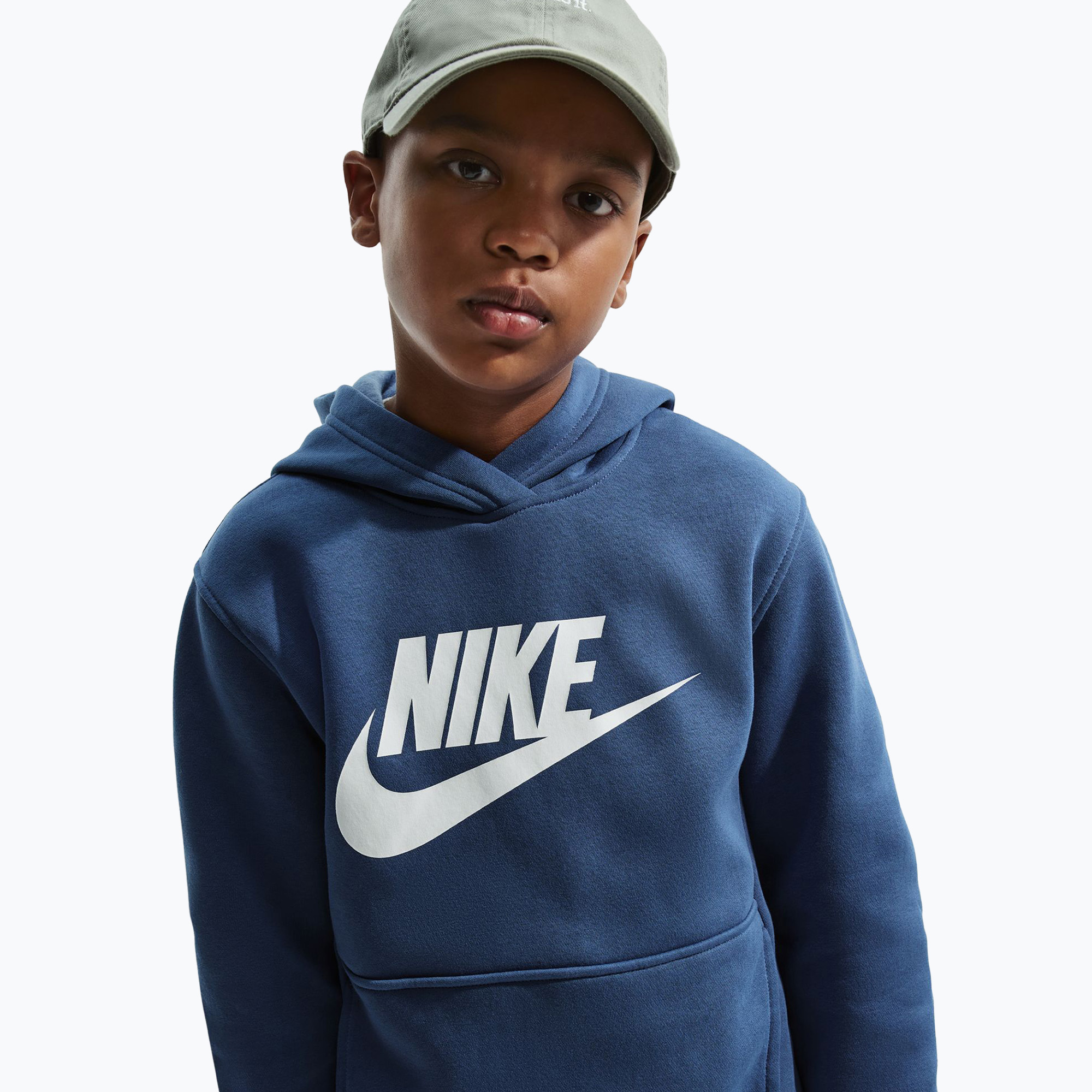 Bluza dziecięca Nike Club Fleece Hoodie mystic navy/white 