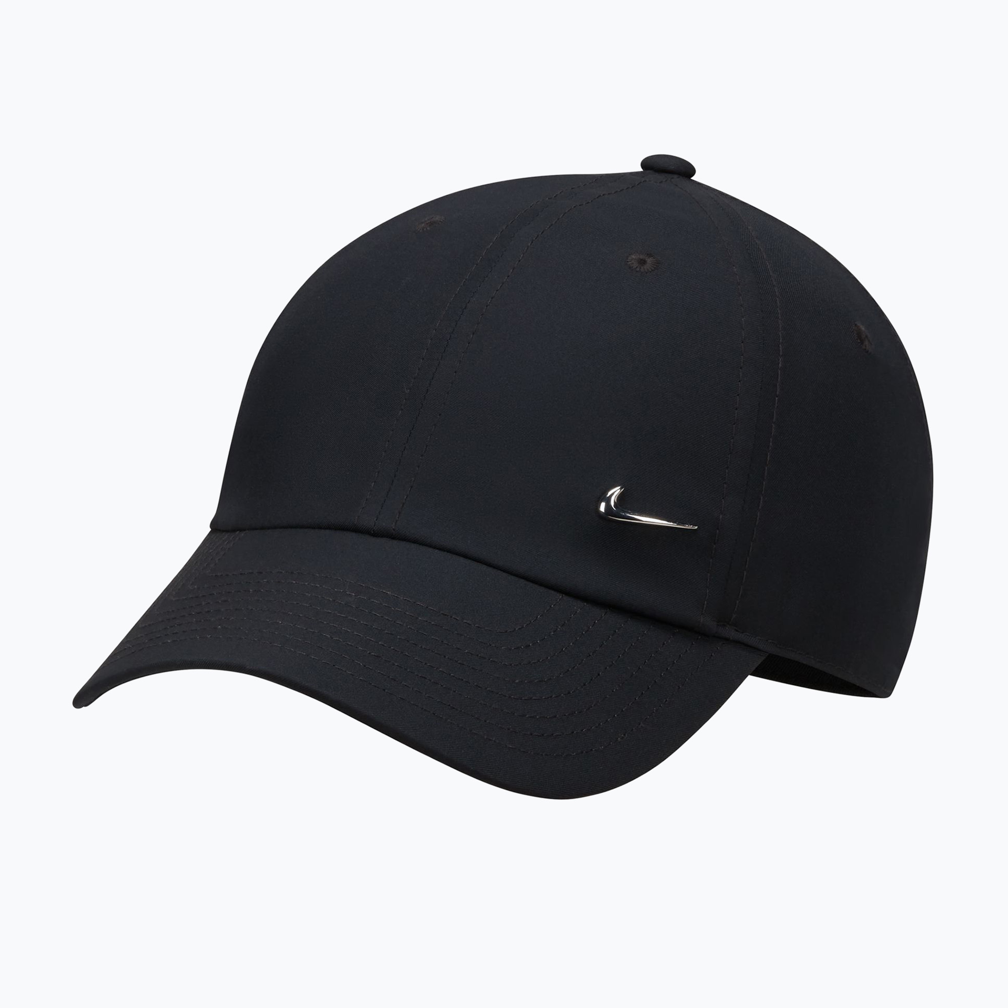 Šiltovka Nike Dri-Fit Club Unstructured Metal Swoosh 2026 black/metallic silver