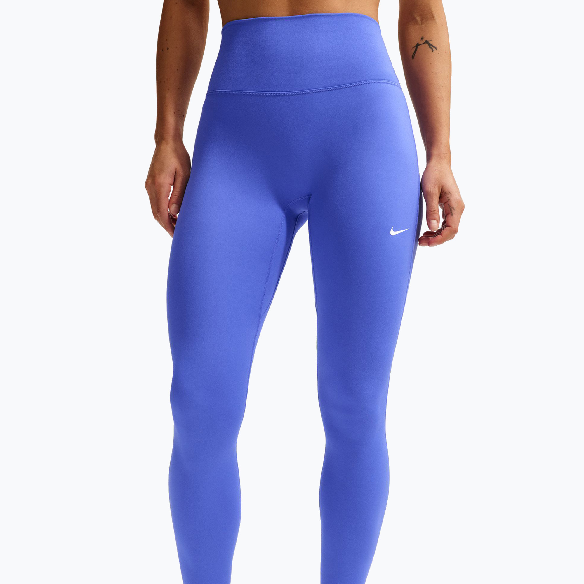 Legginsy damskie Nike One Seamless Front High-Waisted sapphire/white 