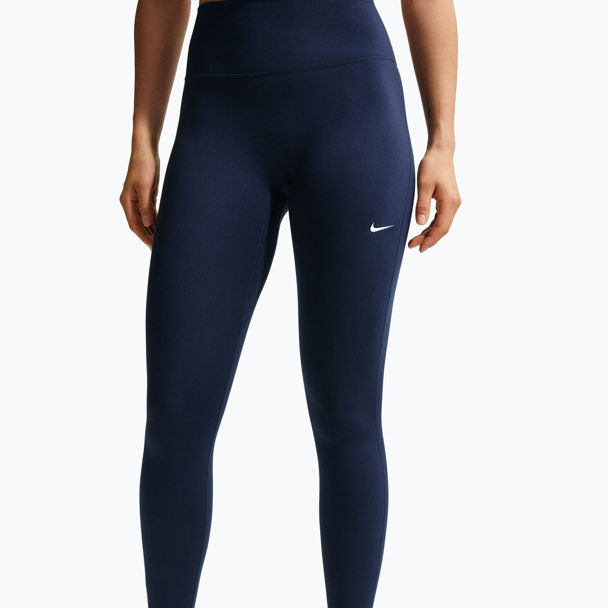 Дамски клин Nike One Seamless Front High-Waisted midnight navy/white