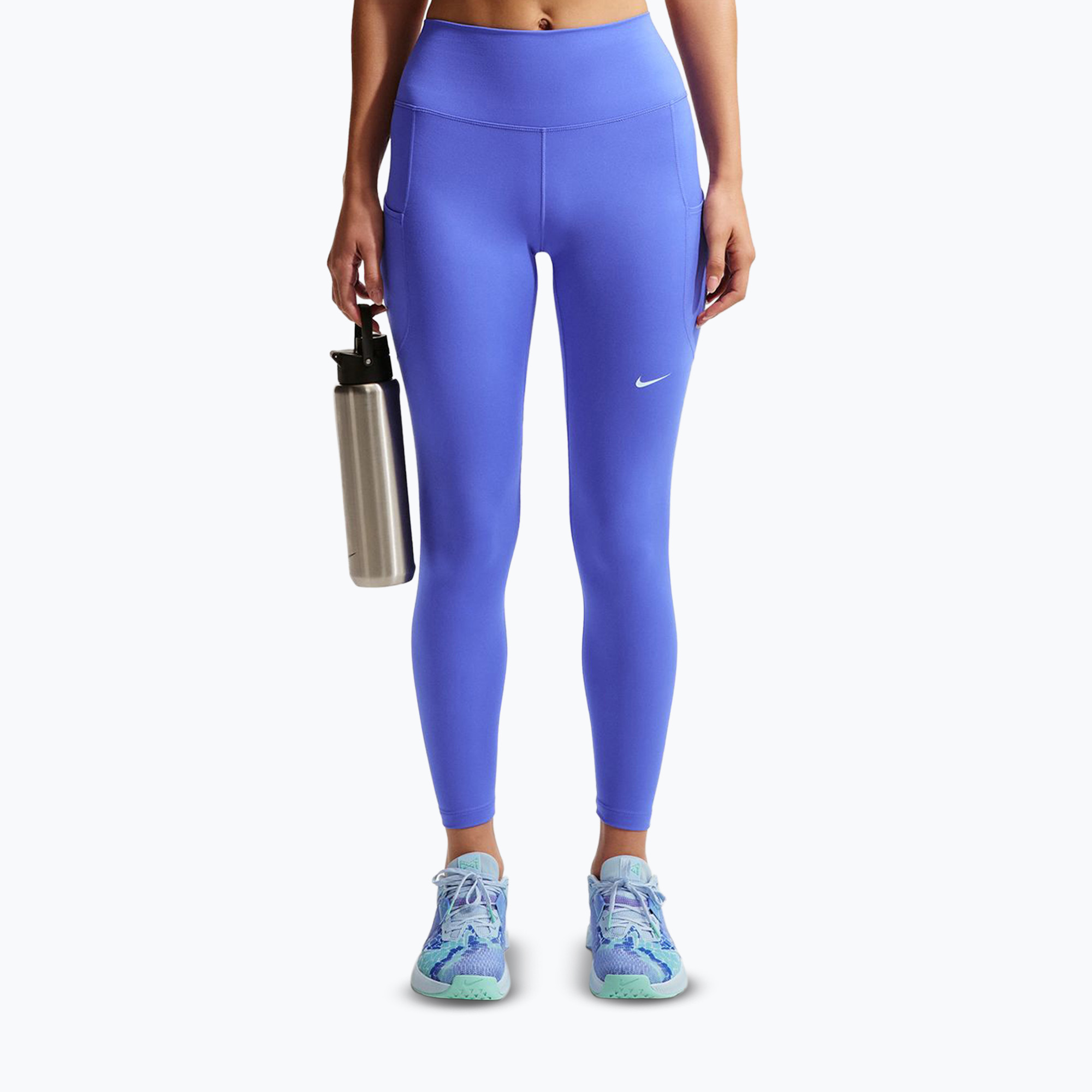 Дамски тренировъчни клинове Nike One High-Waisted 7/8 sapphire/white