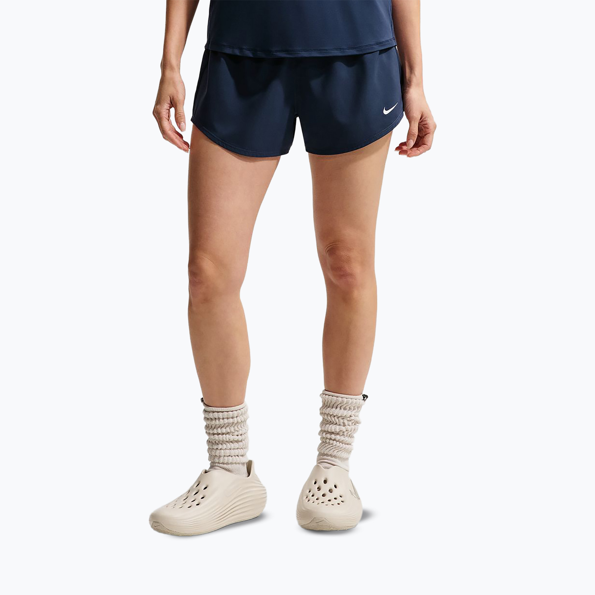 Spodenki treningowe damskie Nike One midnight navy/white 