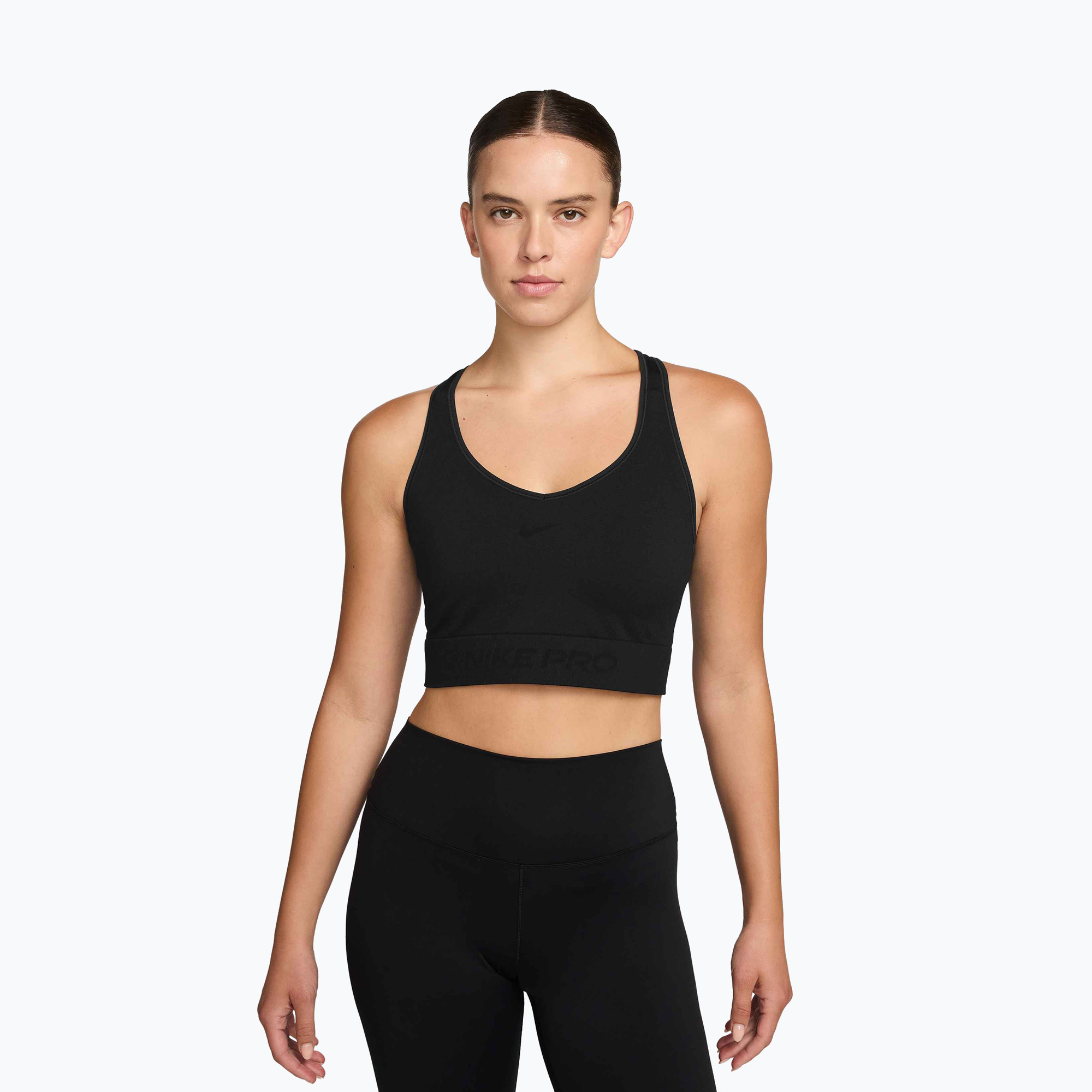 Koszulka damska Nike Pro Seamless Dri-Fit Cropped black 