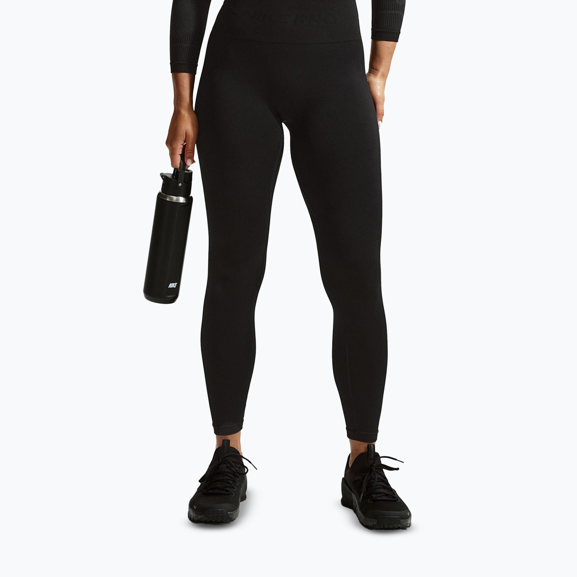 Legginsy damskie Nike Pro Seamless High-Waisted 7/8 black