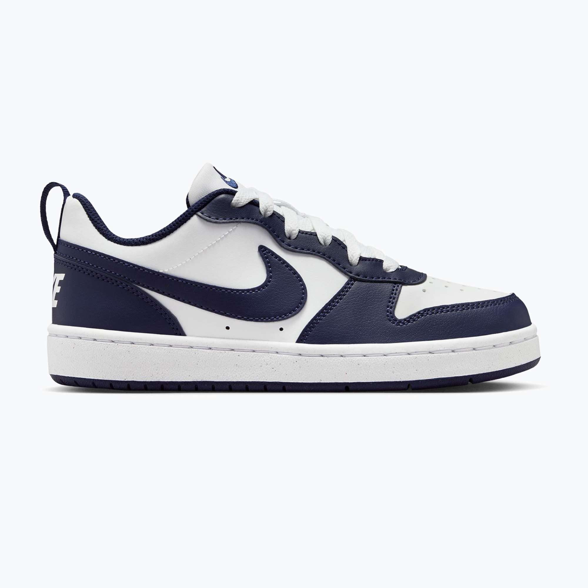 Buty dziecięce Nike Court Borough Low Next Bloom white/white/midnight navy 