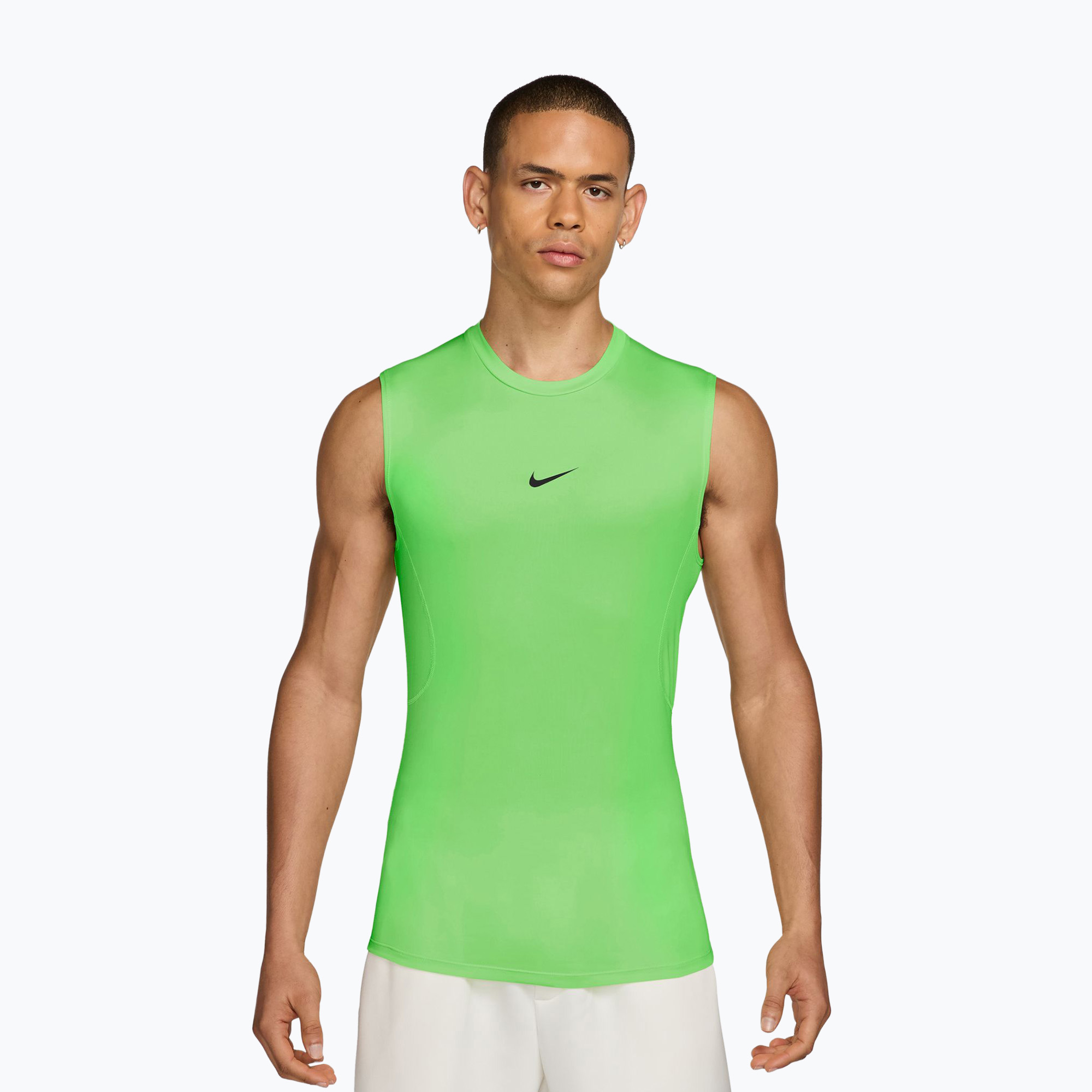 Мъжка тренировъчна тениска Nike Pro Dri-Fit Tight Sleeveless Fitness green strike/black