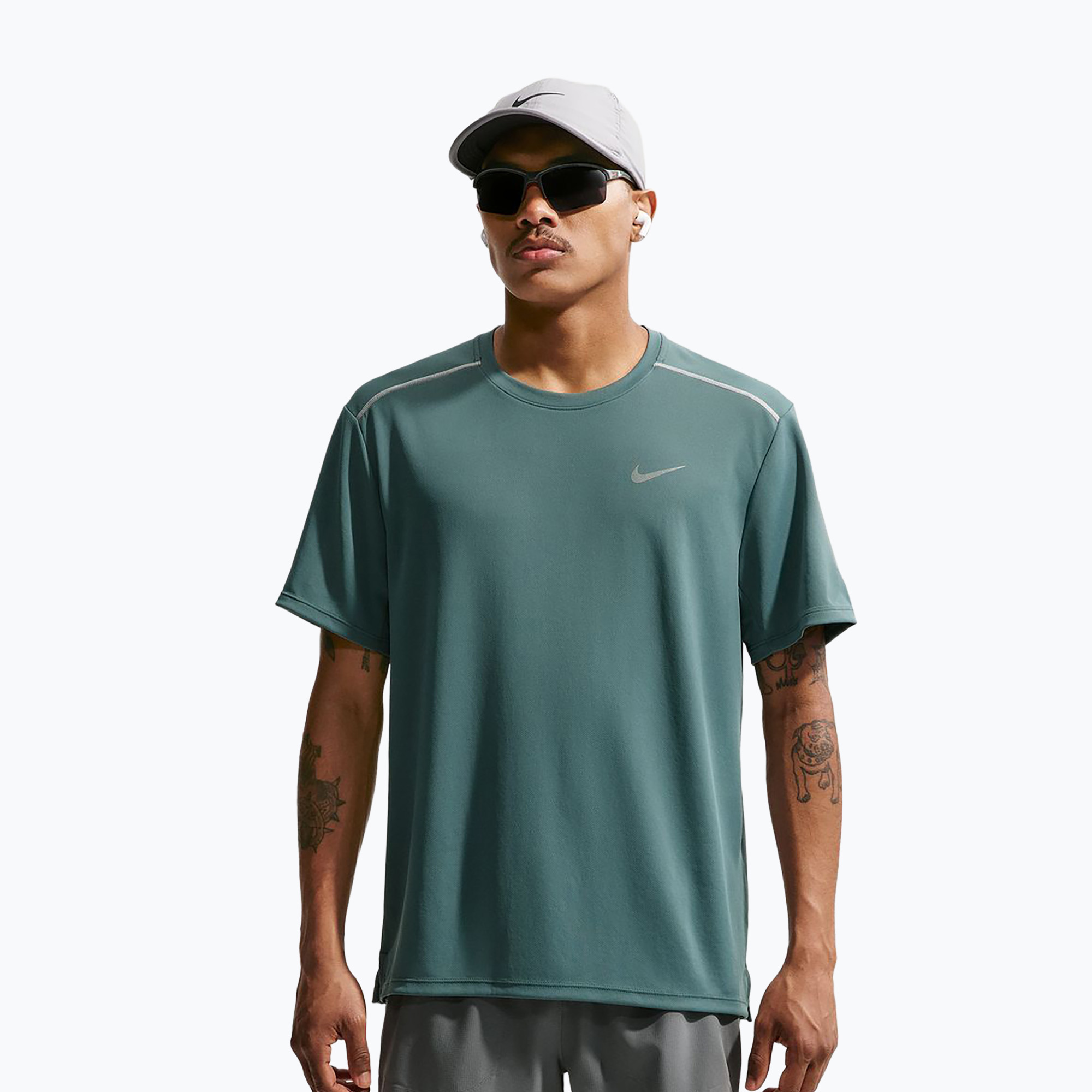 Koszulka do biegania męska Nike Miler Dri-Fit UV mineral slate