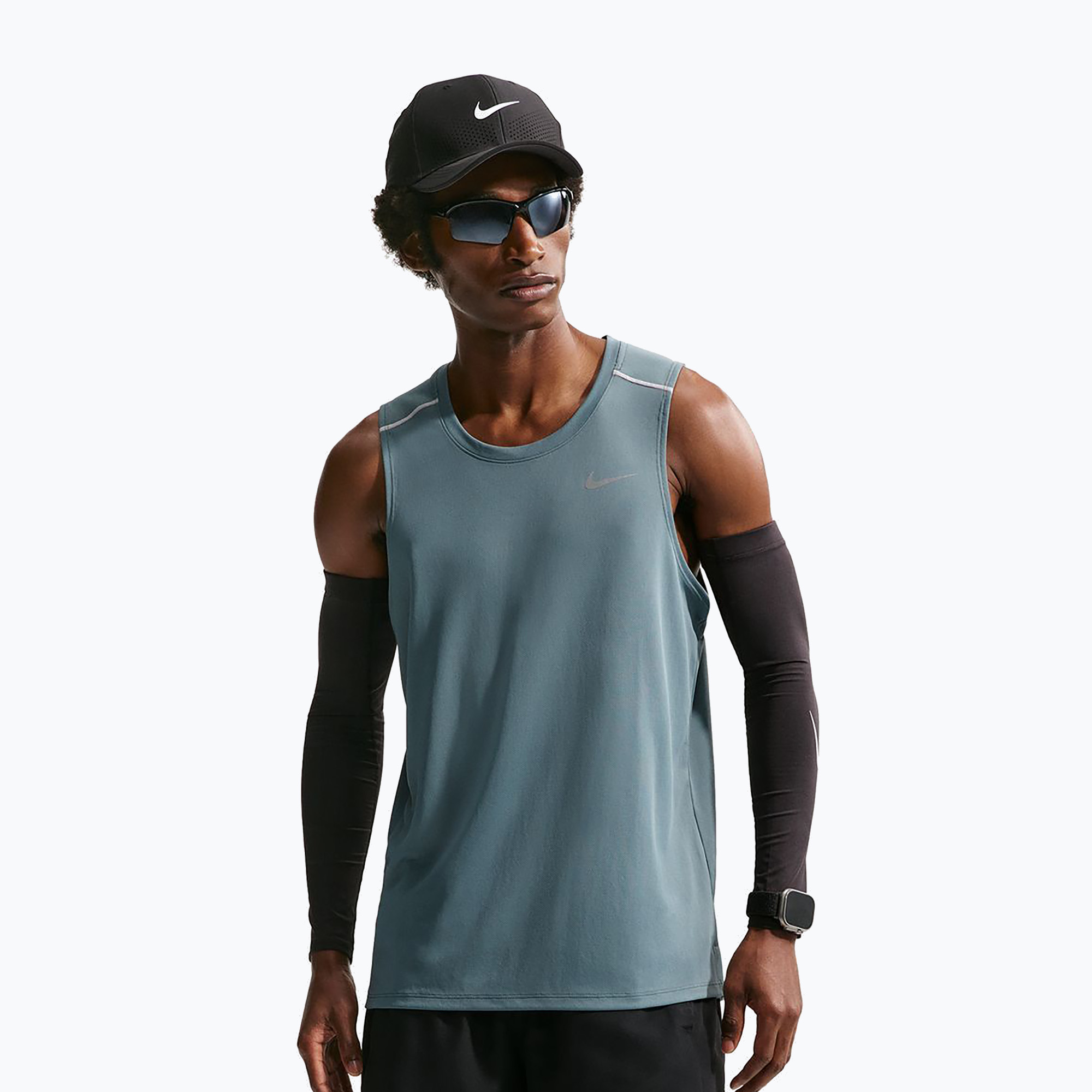 Koszulka do biegania męska Nike Miler Dri-Fit mineral slate 