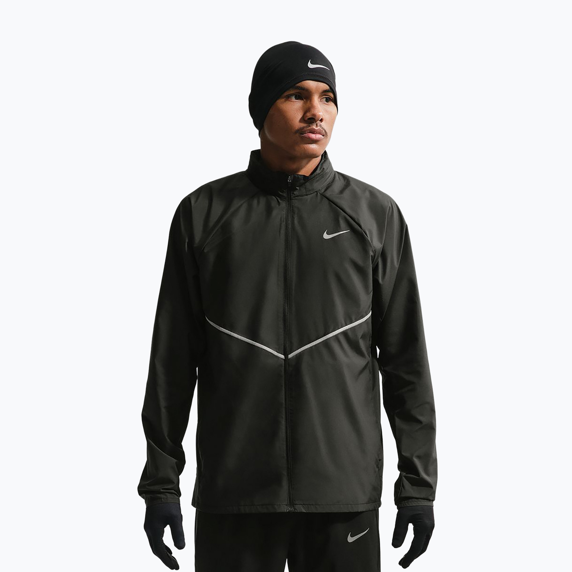 Мъжко яке за бягане Nike Miler Repel UV black/black