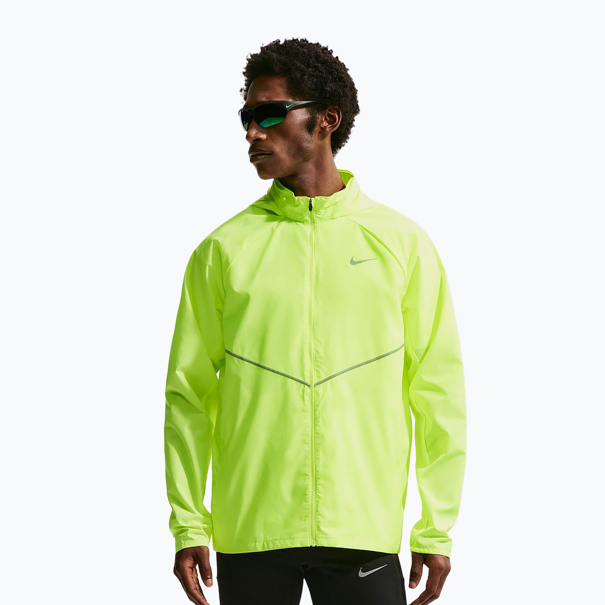 Мъжко яке за бягане Nike Miler Repel UV volt ice/volt ice
