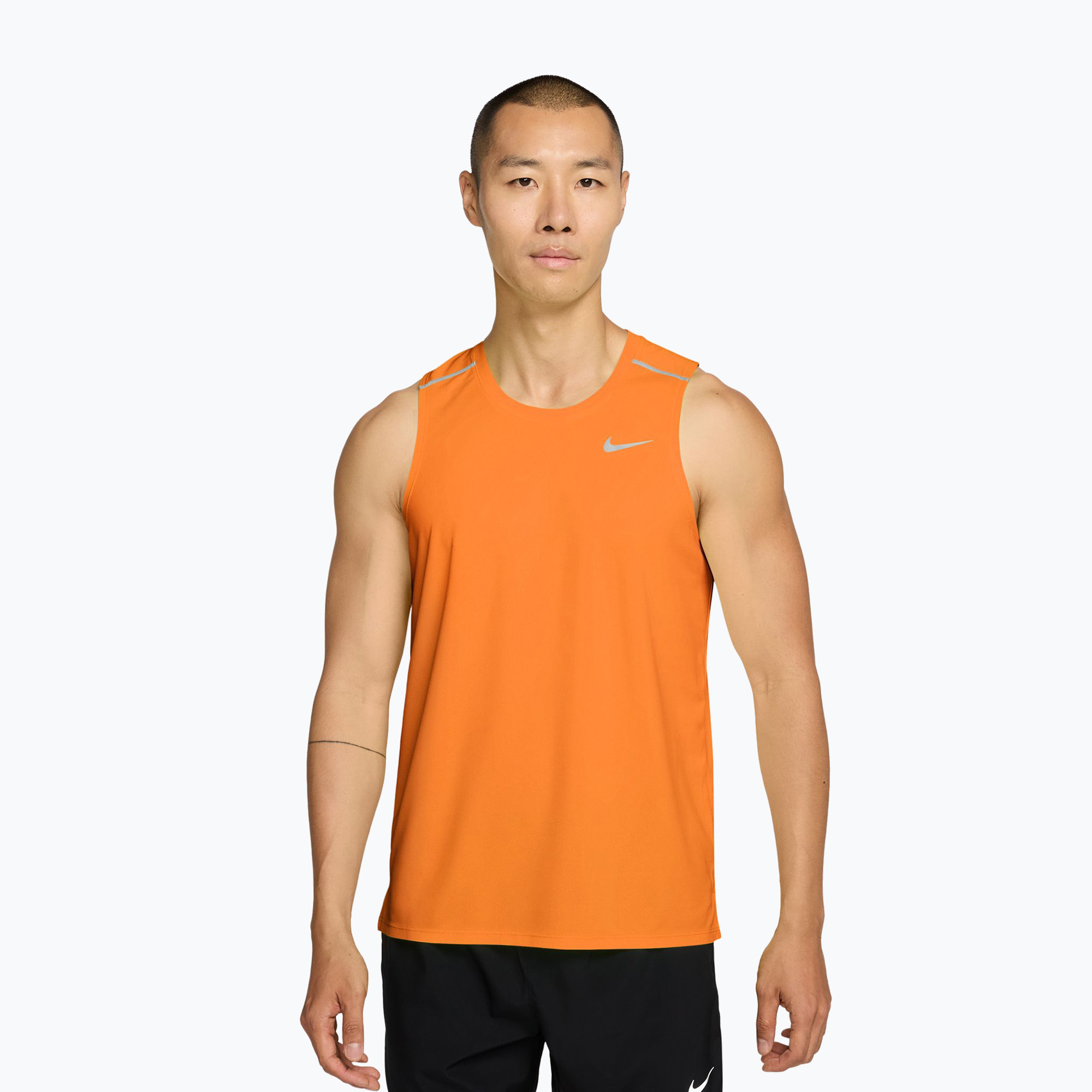 Мъжка тениска за бягане Nike Miler Dri-Fit total orange