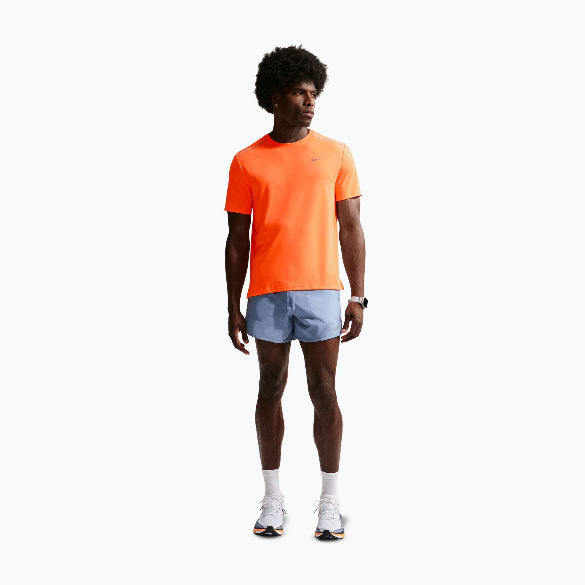 Мъжка тениска за бягане Nike Miler Dri-Fit UV total orange