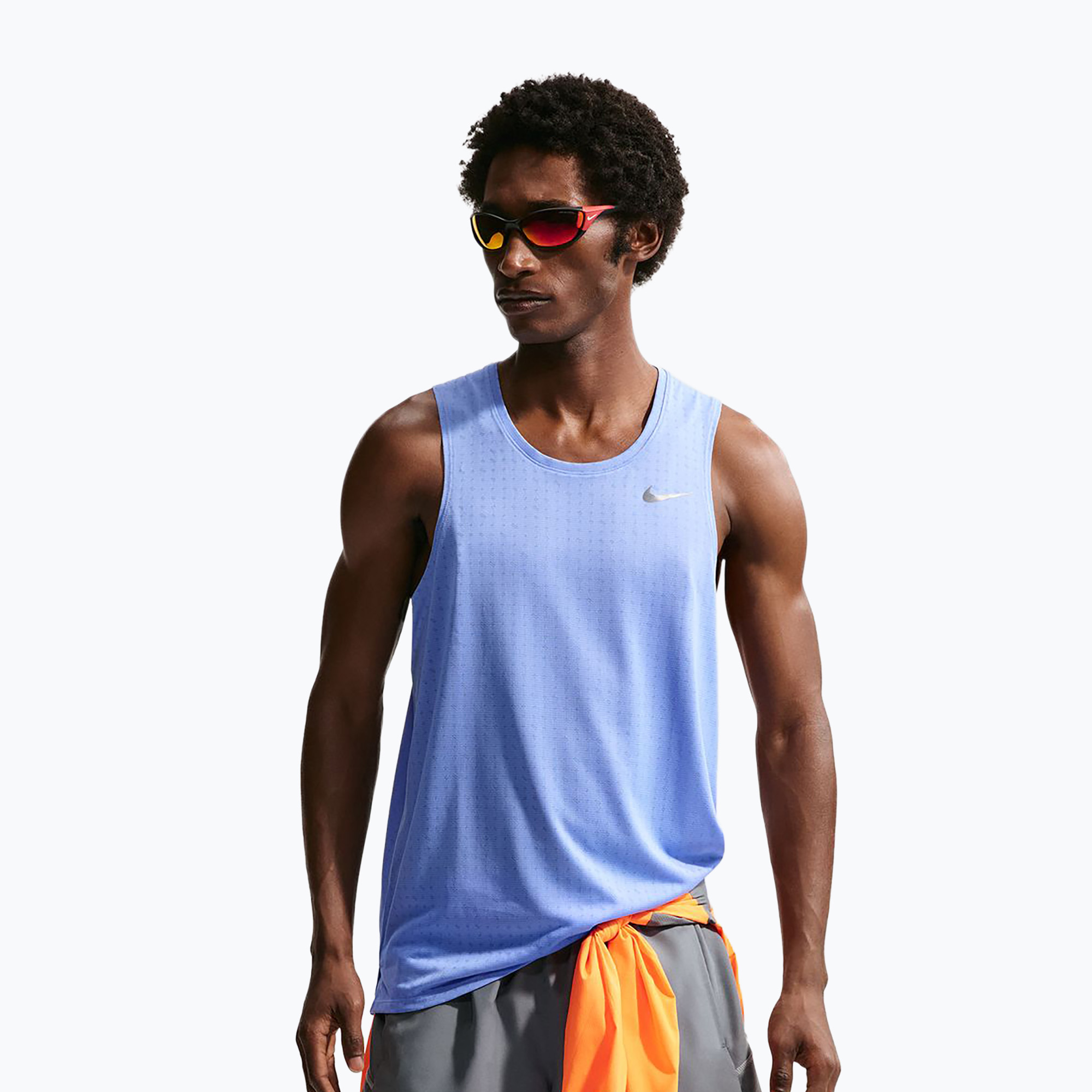 Мъжка тениска за бягане Nike Miler Breathe royal pulse