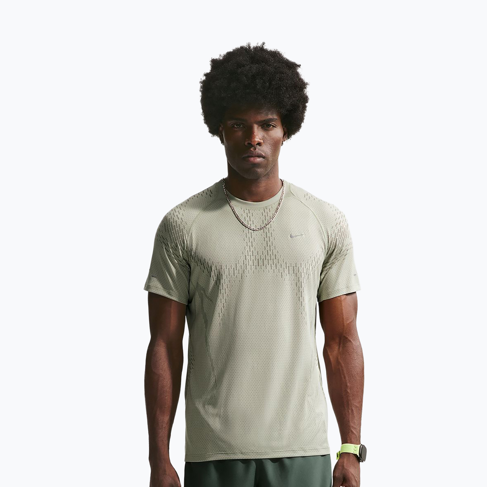 Koszulka do biegania męska Nike Stride Dri-Fit ADV spruce fog/light army 