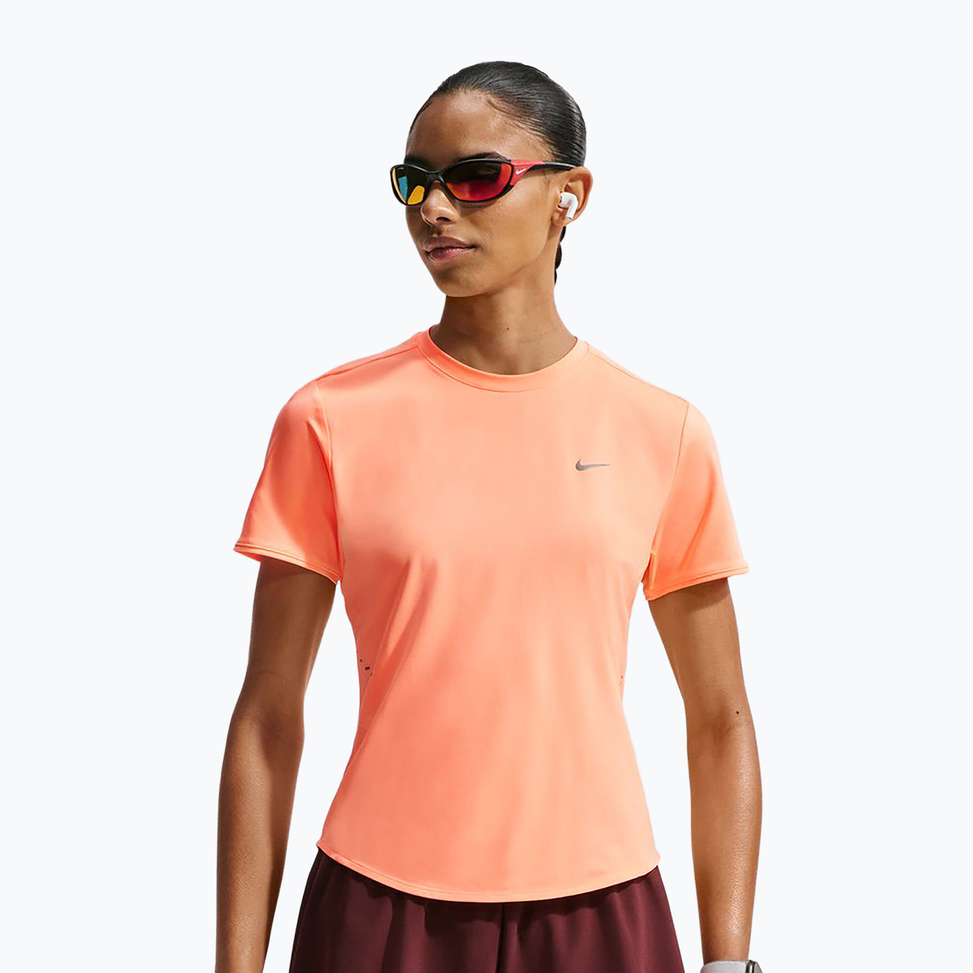 Koszulka do biegania damska Nike Swift Dri-Fit orange pulse 