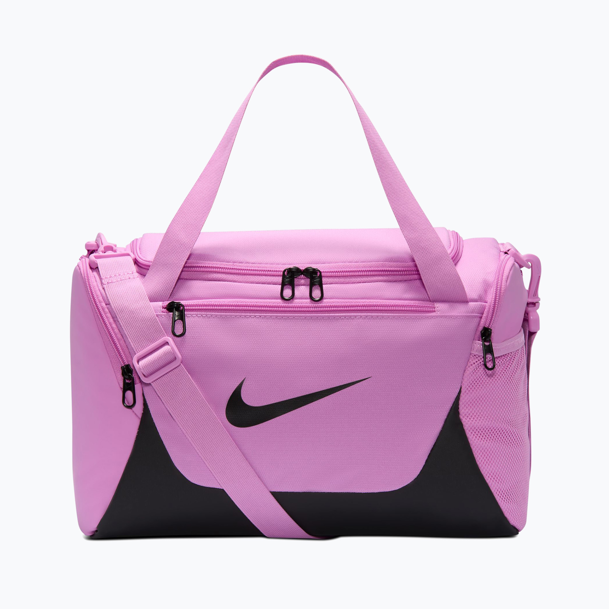 Geantă de antrenament Nike Brasilia Duffel Extra Small 24 l light magenta/black/black
