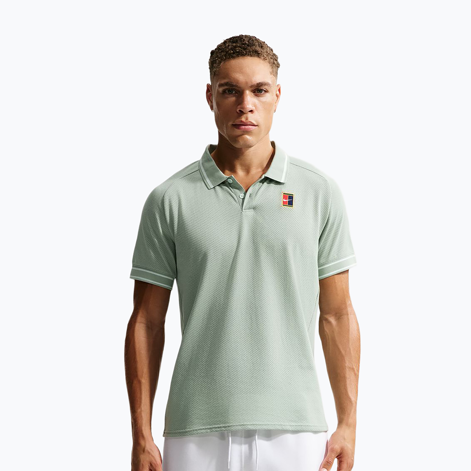 Koszulka tenisowa męska Nike Court Heritage Polo steam 