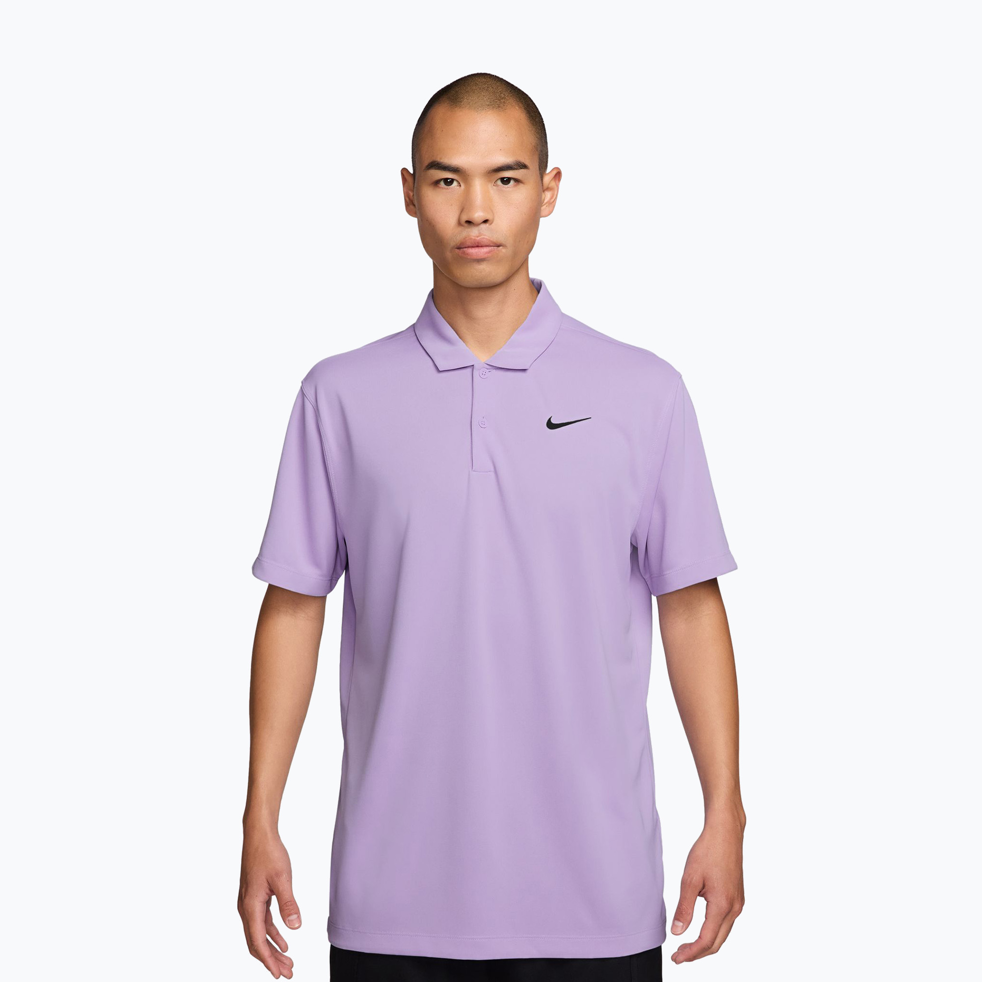 Koszulka tenisowa męska Nike Court Dri-Fit Polo Solid violet mist/black 