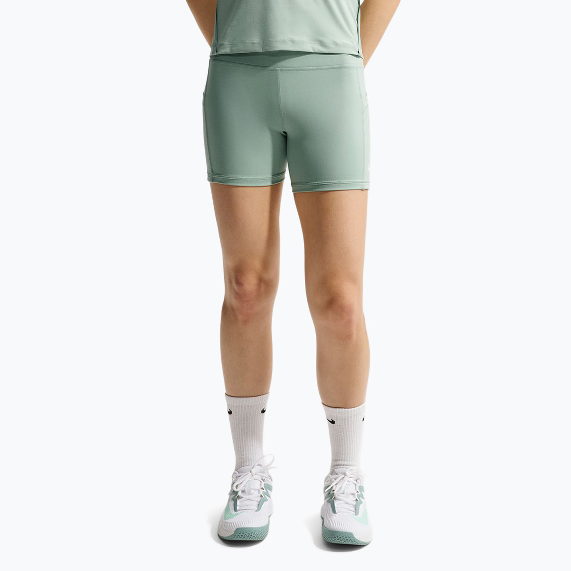 Spodenki tenisowe damskie Nike Court Dri-Fit with Pockets steam/white 