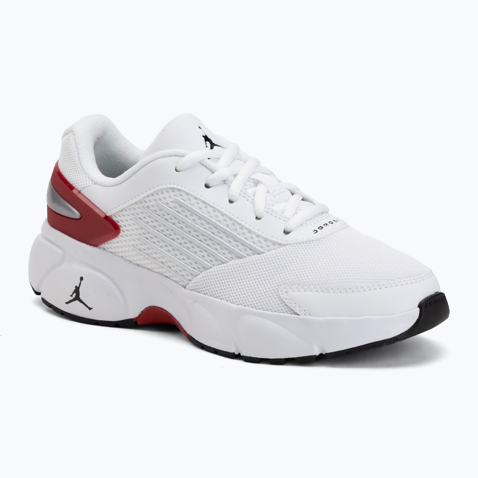 Buty dziecięce  Jordan Trunner Flow white/gym red/metallic silver/black 