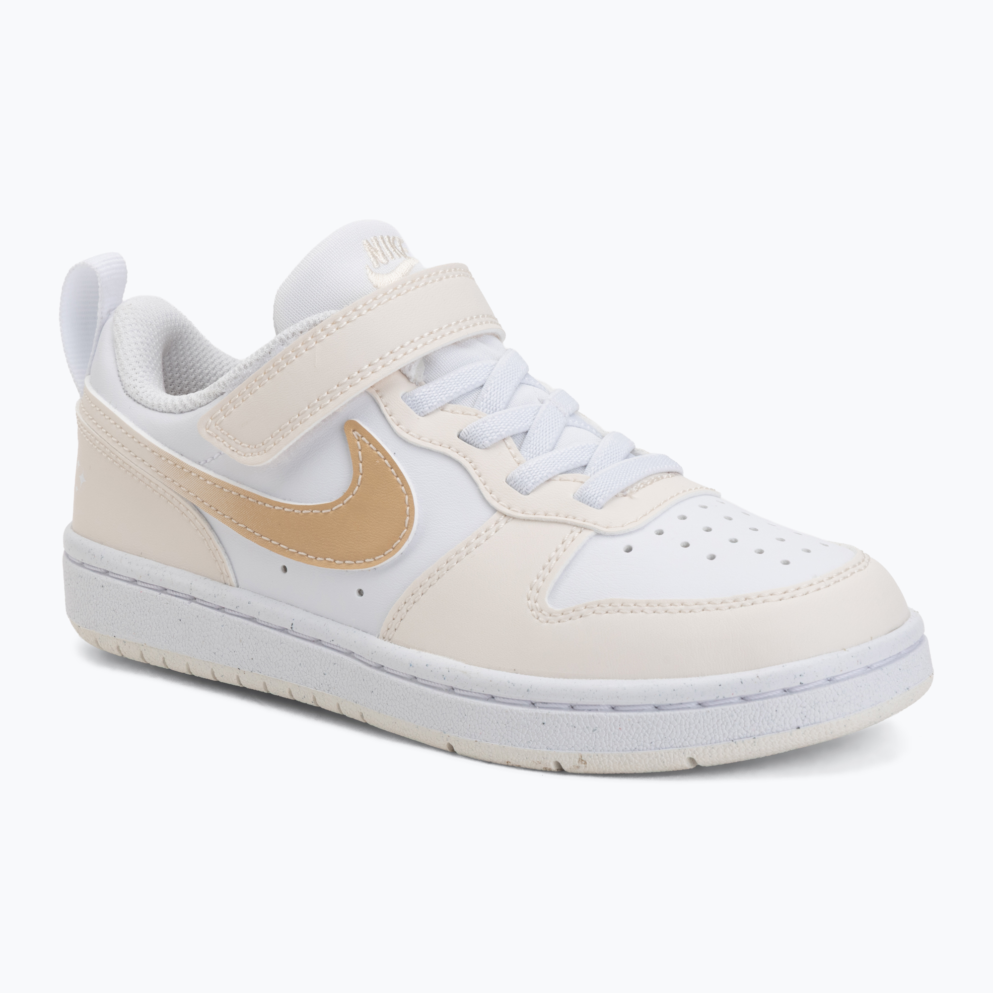 Buty dziecięce Nike Court Borough Low white/chalk/white/shimmer 